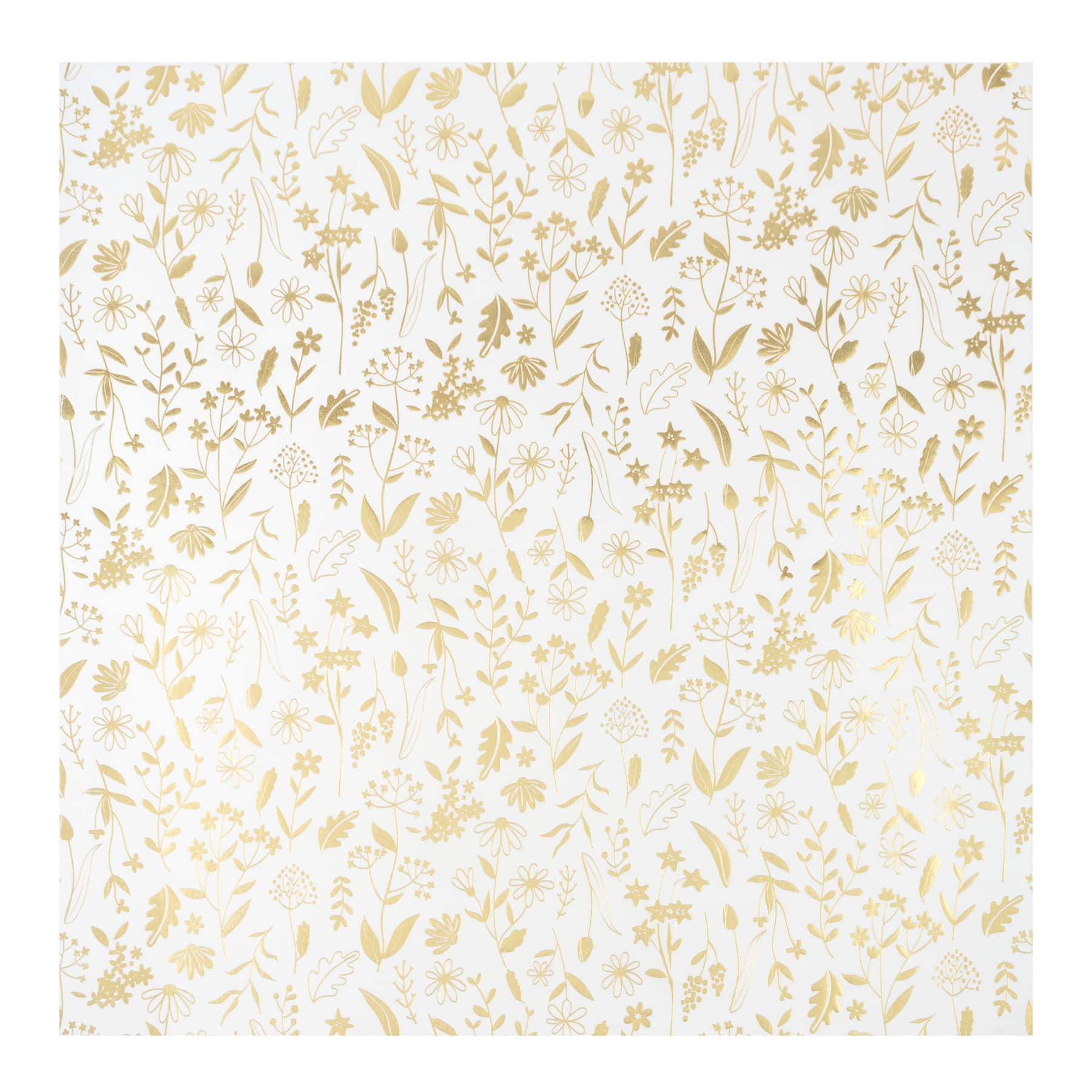 12&#x22; x 12&#x22; Gold Plants Vellum Paper by Recollections&#x2122;