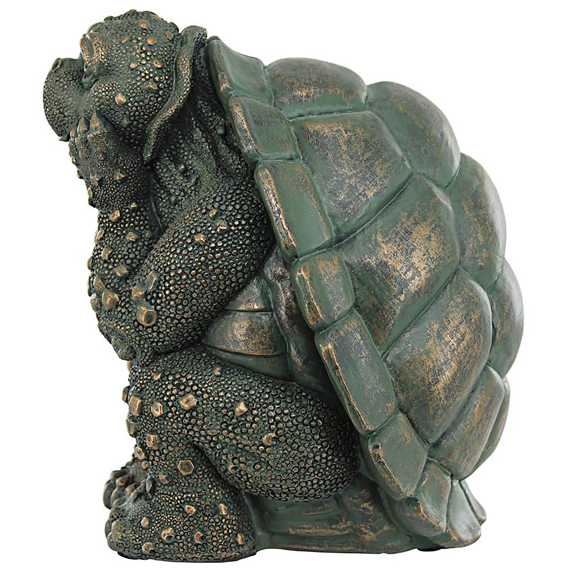 Design Toscano 7.5&#x22; The Thinker Turtle Garden Statue