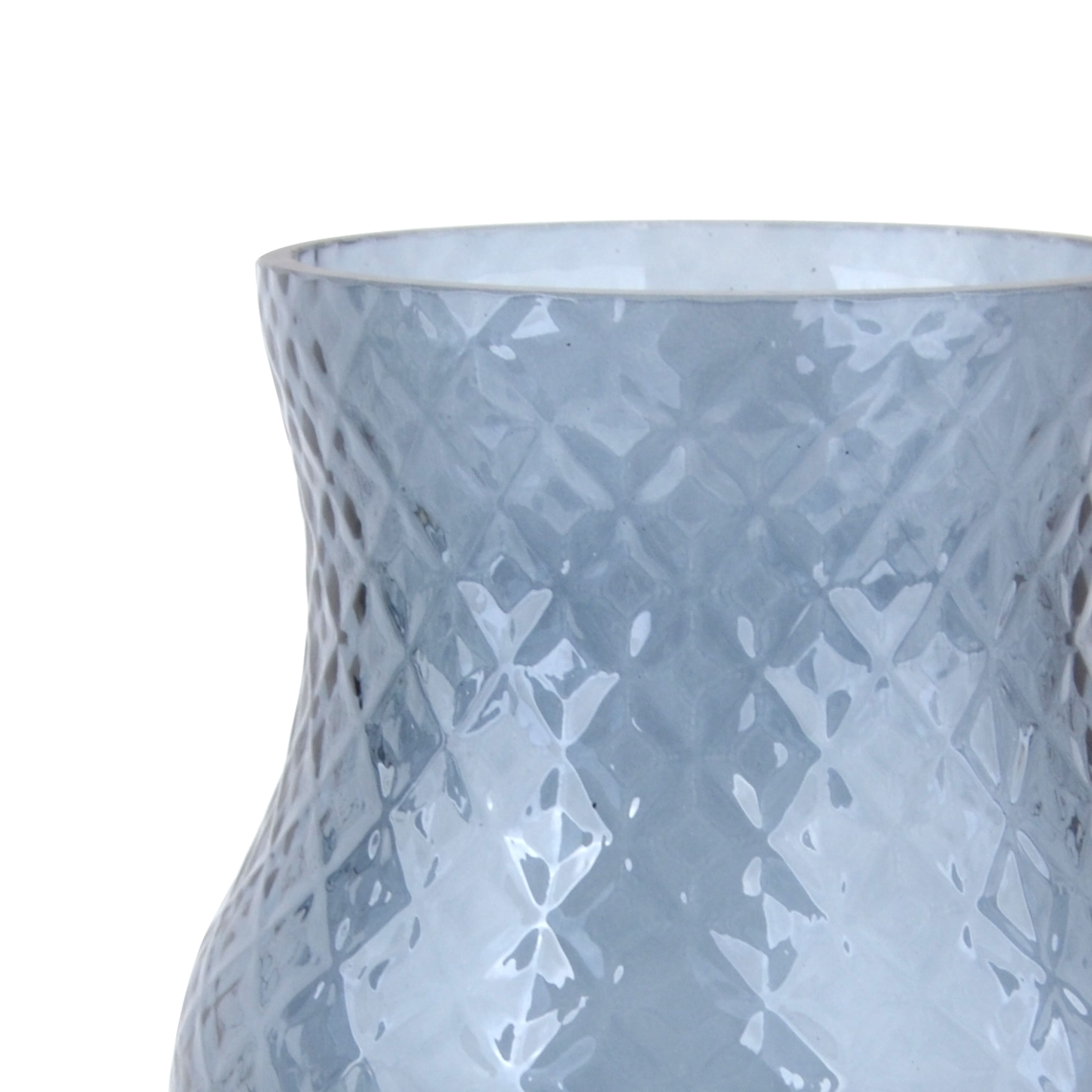 8&#x22; Diamond Pattern Glass Vase by Ashland&#xAE;