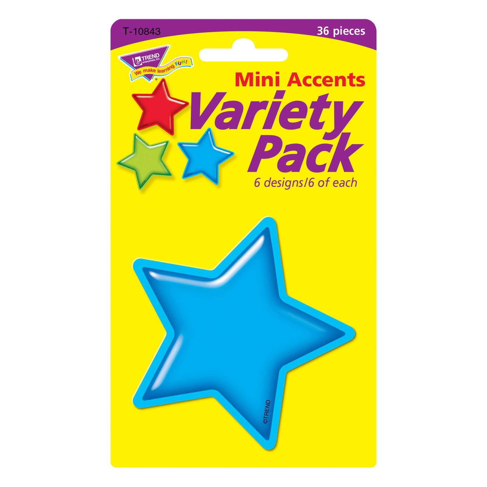 Mini Accents Gumdrop Stars Variety Pack