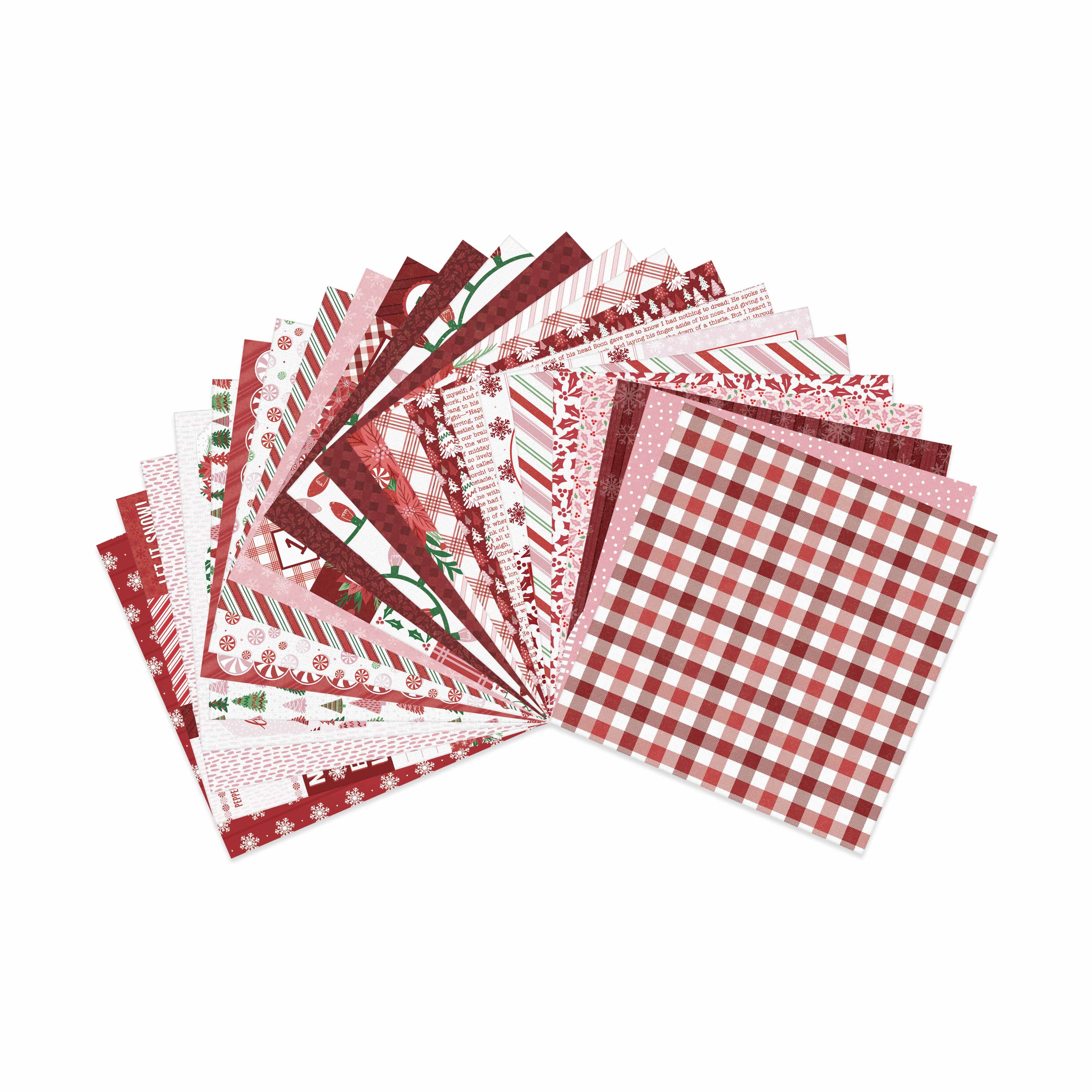 6&#x22; x 6&#x22; Peppermint Lane Double-Sided Paper Pad by Recollections&#x2122;, 24 Sheets