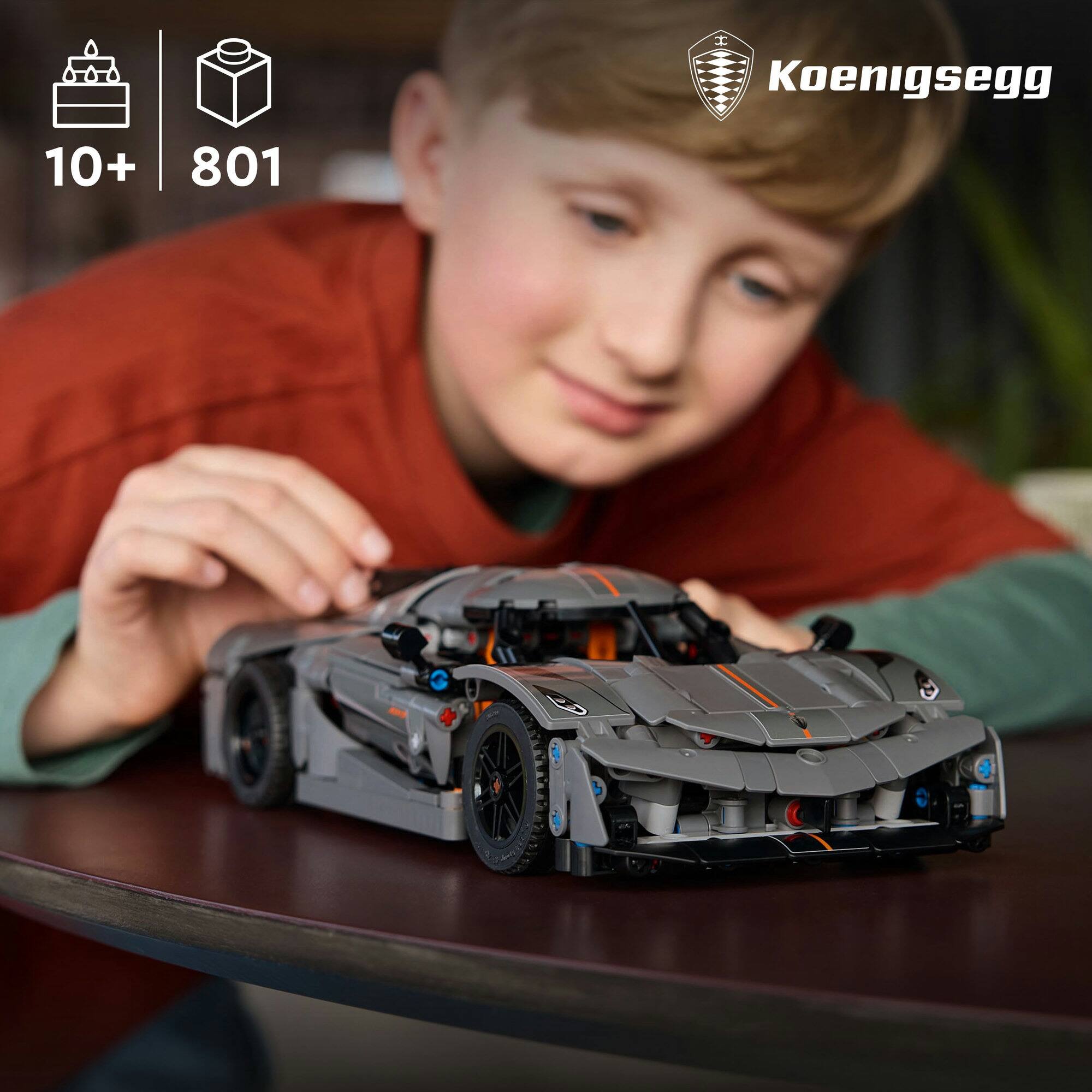 LEGO&#xAE; Technic&#x2122; Koenigsegg Jesko Absolut Gray Hypercar 42173