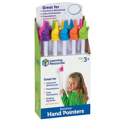 Learning Resources 15" Rainbow Hand Pointers Set | Michaels