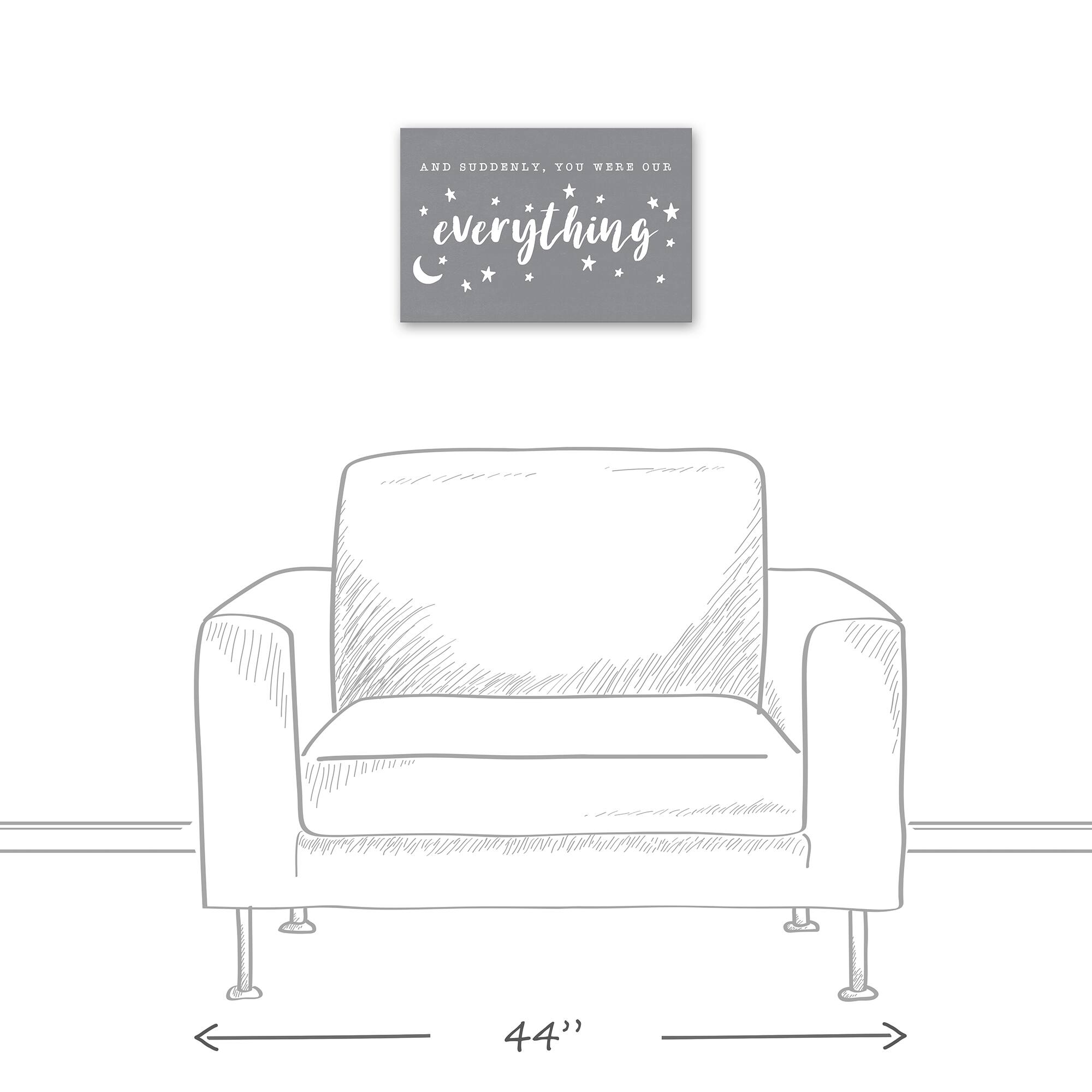 You Were Our Everything 18" x 12' Canvas Wall Art
