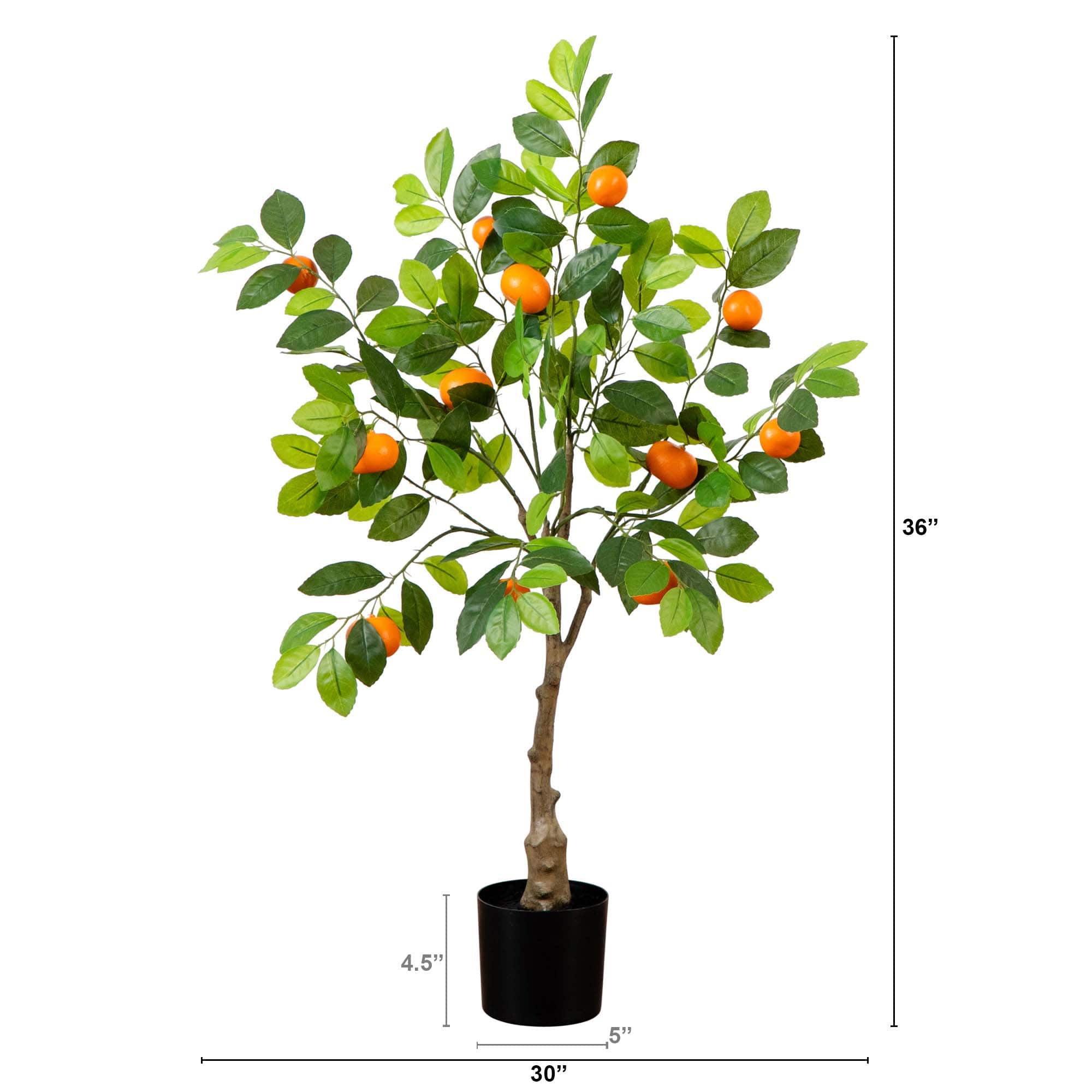 3ft. Potted Artificial Tangerine Tree