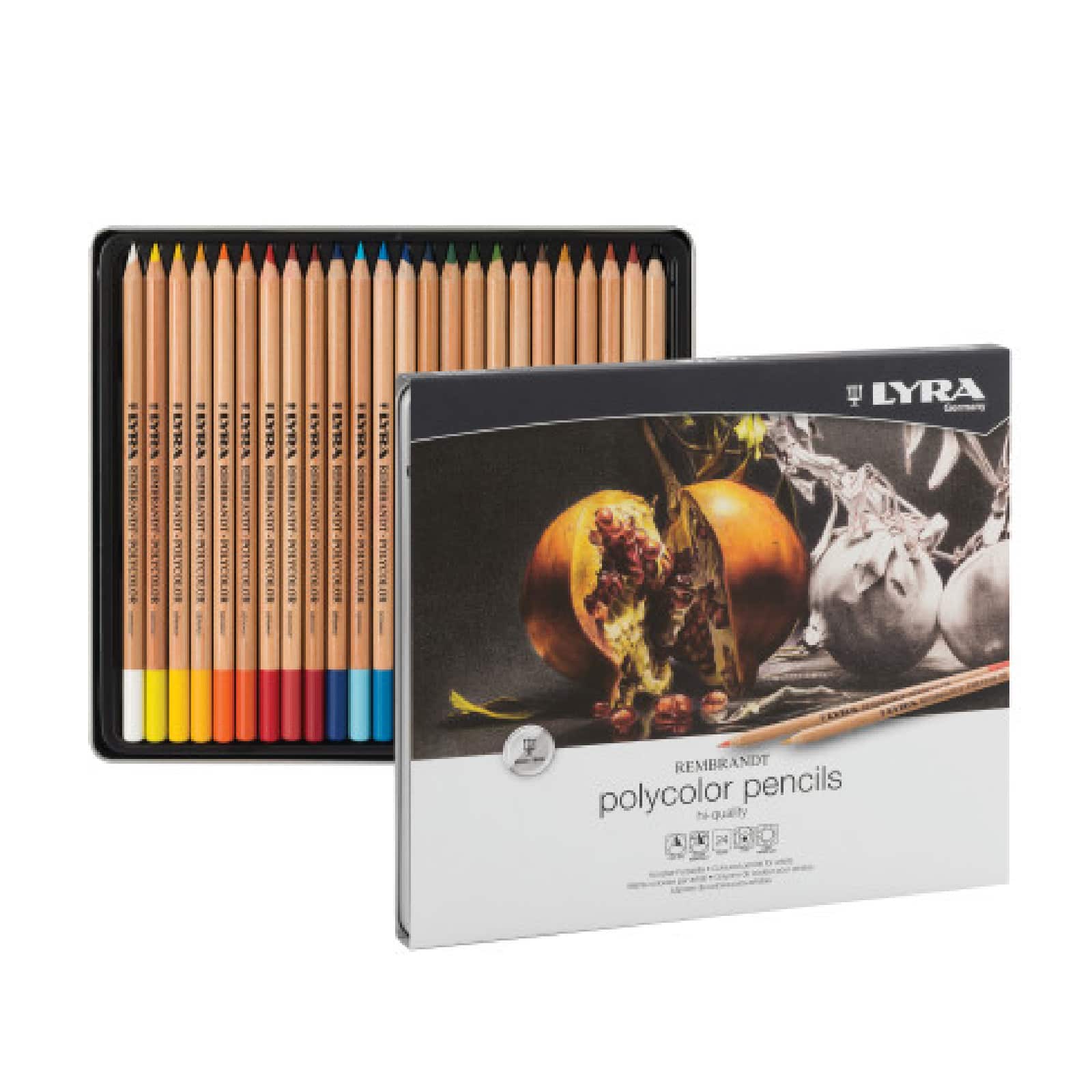 LYRA Rembrandt 24 Polycolor Fine Art Colored Pencils Lightly Used Pencil  Crayons