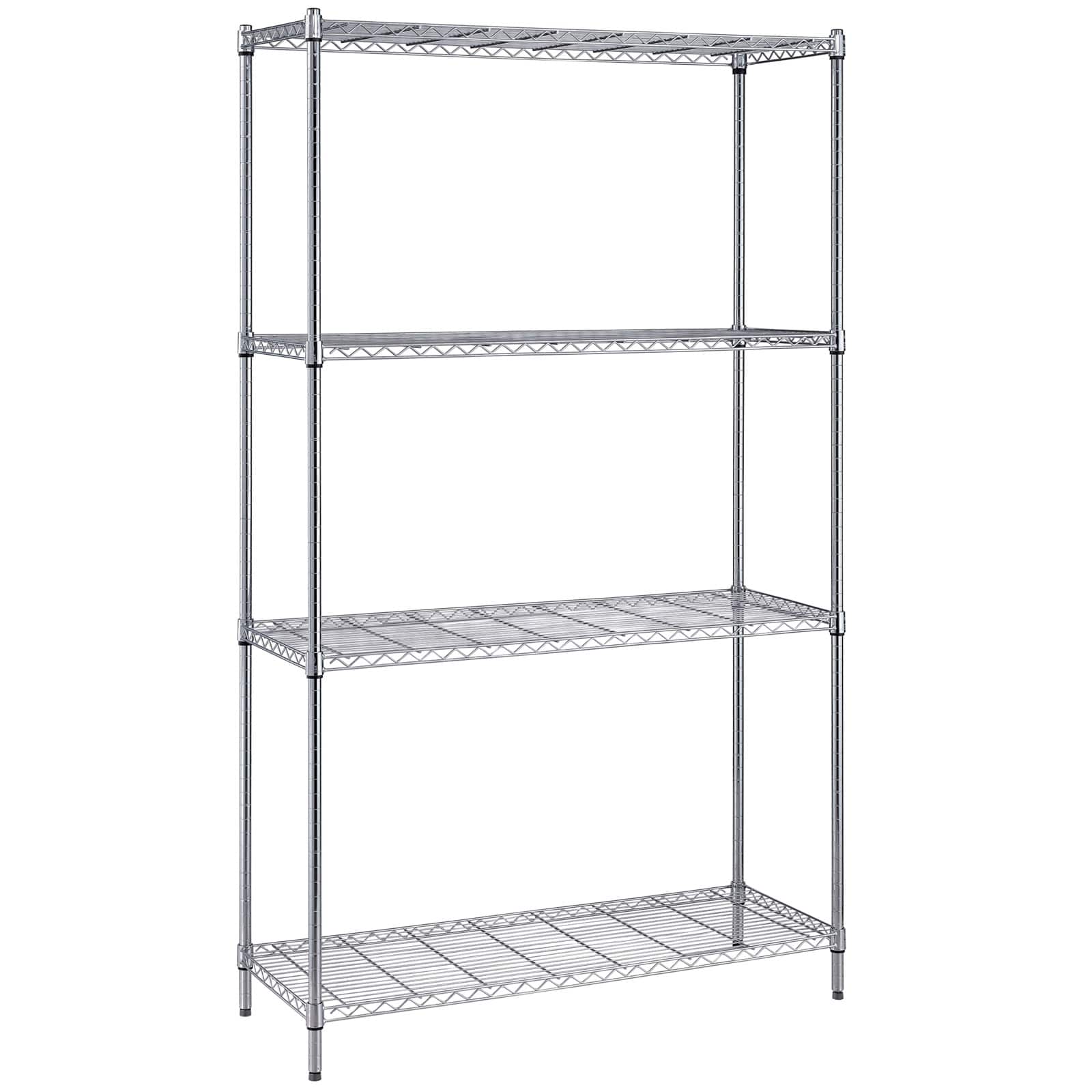 Quantum Storage Systems® 18" x 72" Chrome 4-Shelf Wire Shelving Unit
