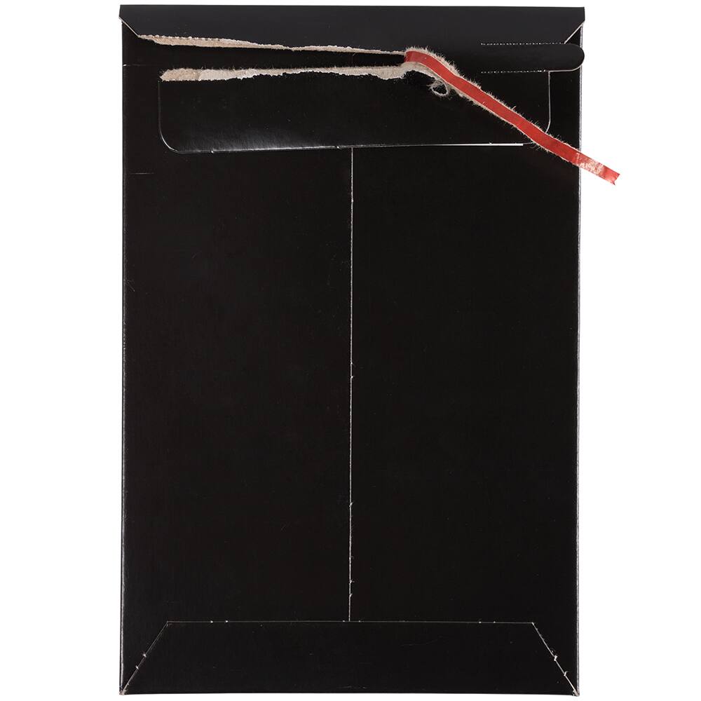 JAM Paper 6&#x22; x 9&#x22; Black Flat Photo Mailer Peel &#x26; Seal Closure Envelopes, 6ct.