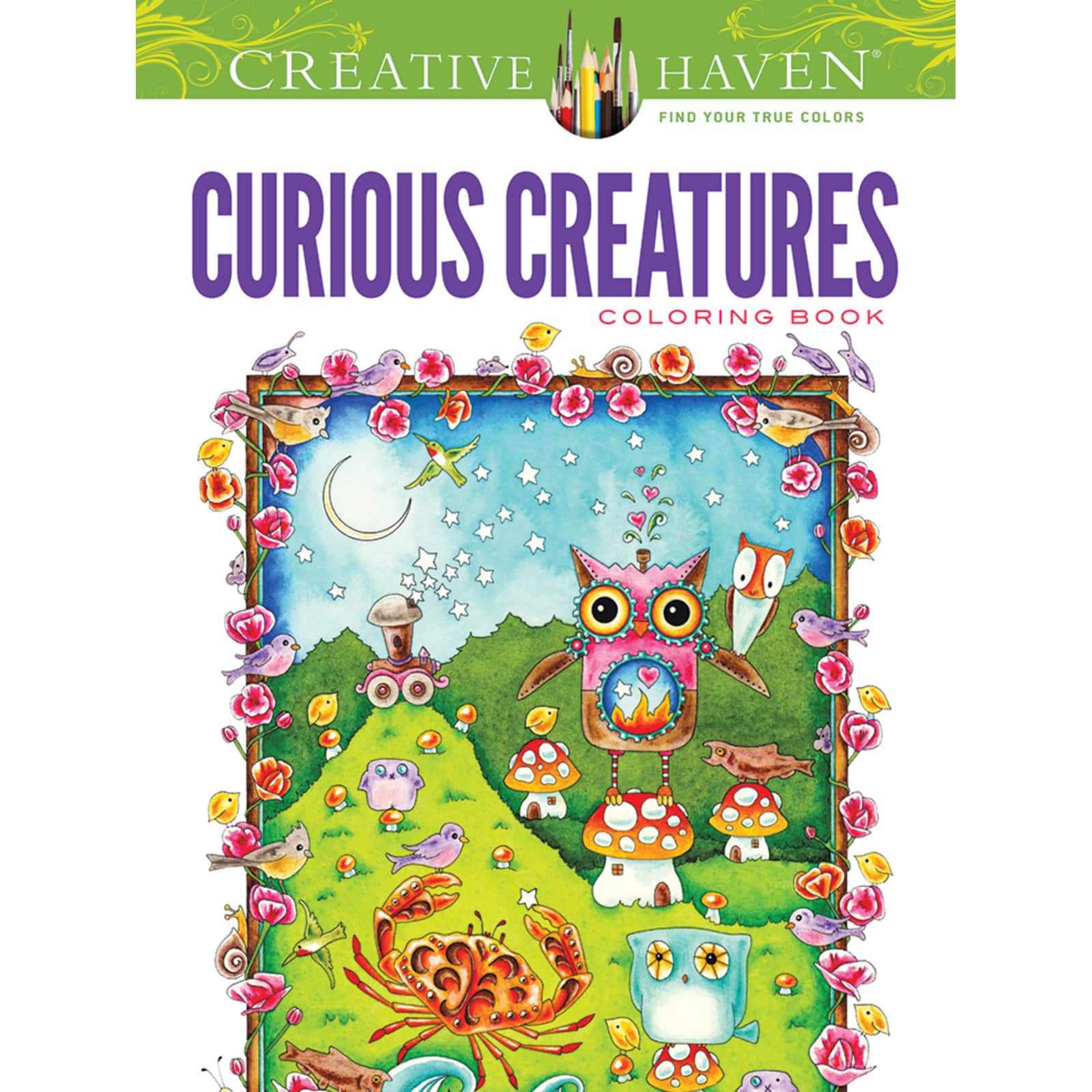 Download Creative Haven Curious Creatures Coloring Book Michaels
