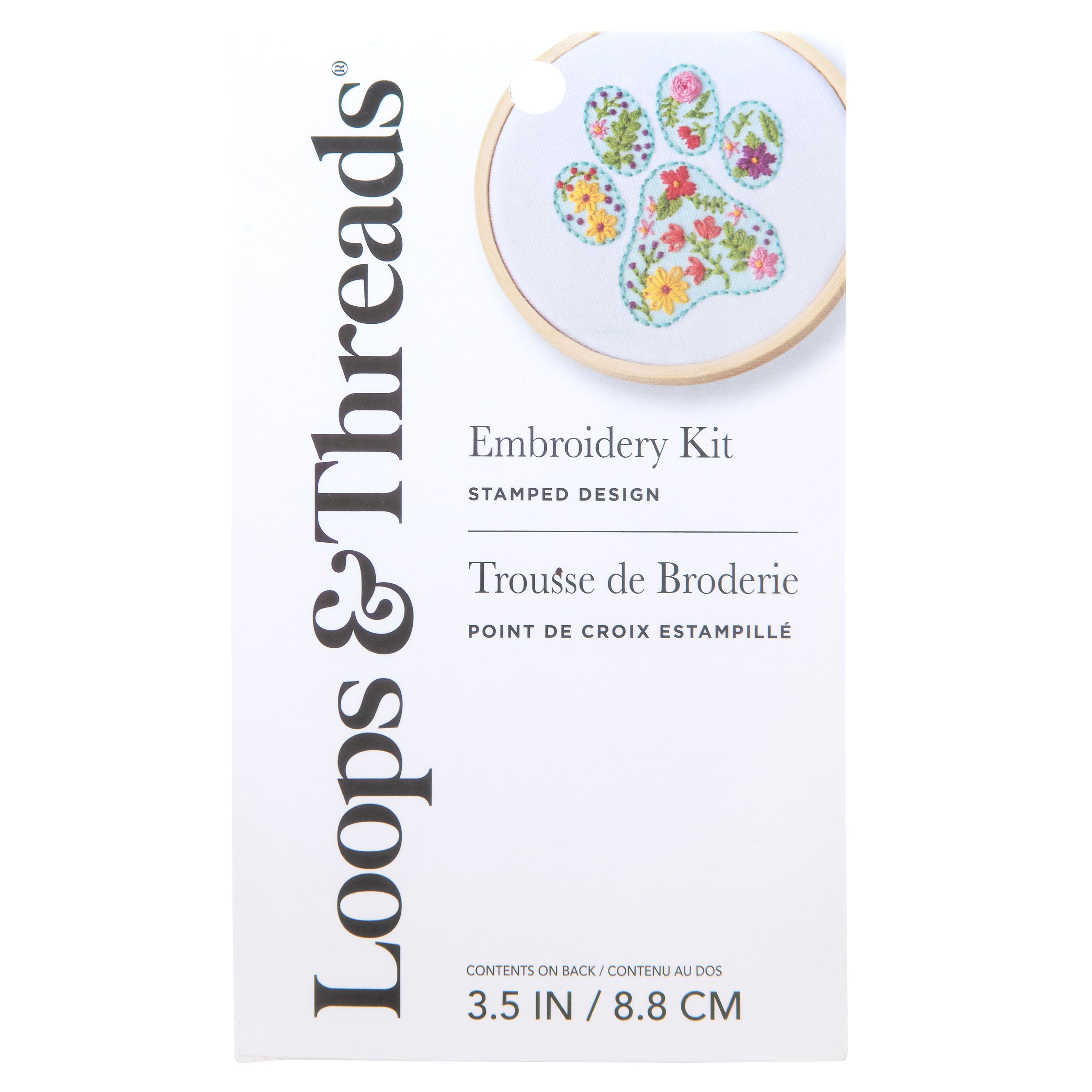Paw Embroidery Kit by Loops &#x26; Threads&#xAE;