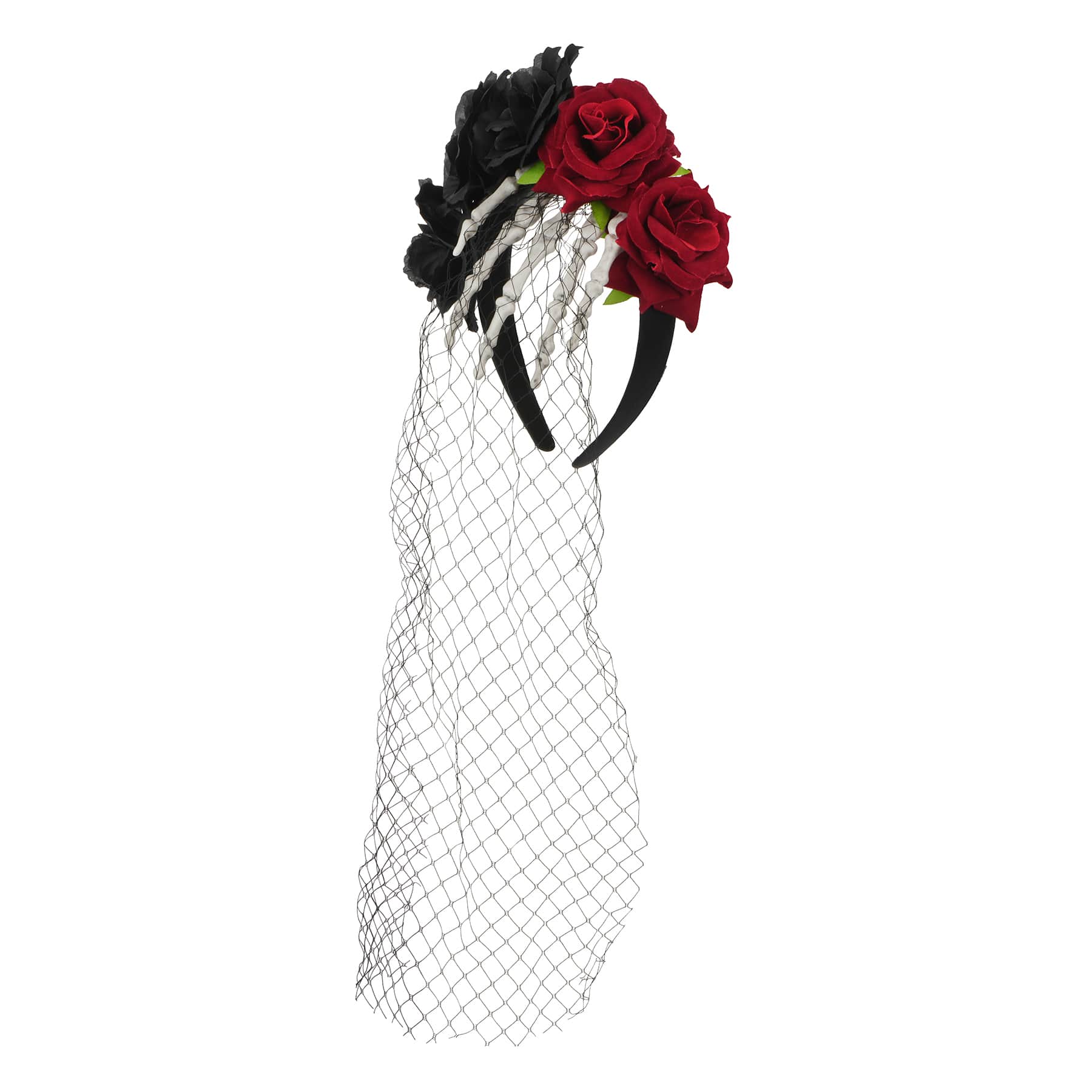 Skeleton Hand &#x26; Flower Headband by Celebrate It&#x2122;