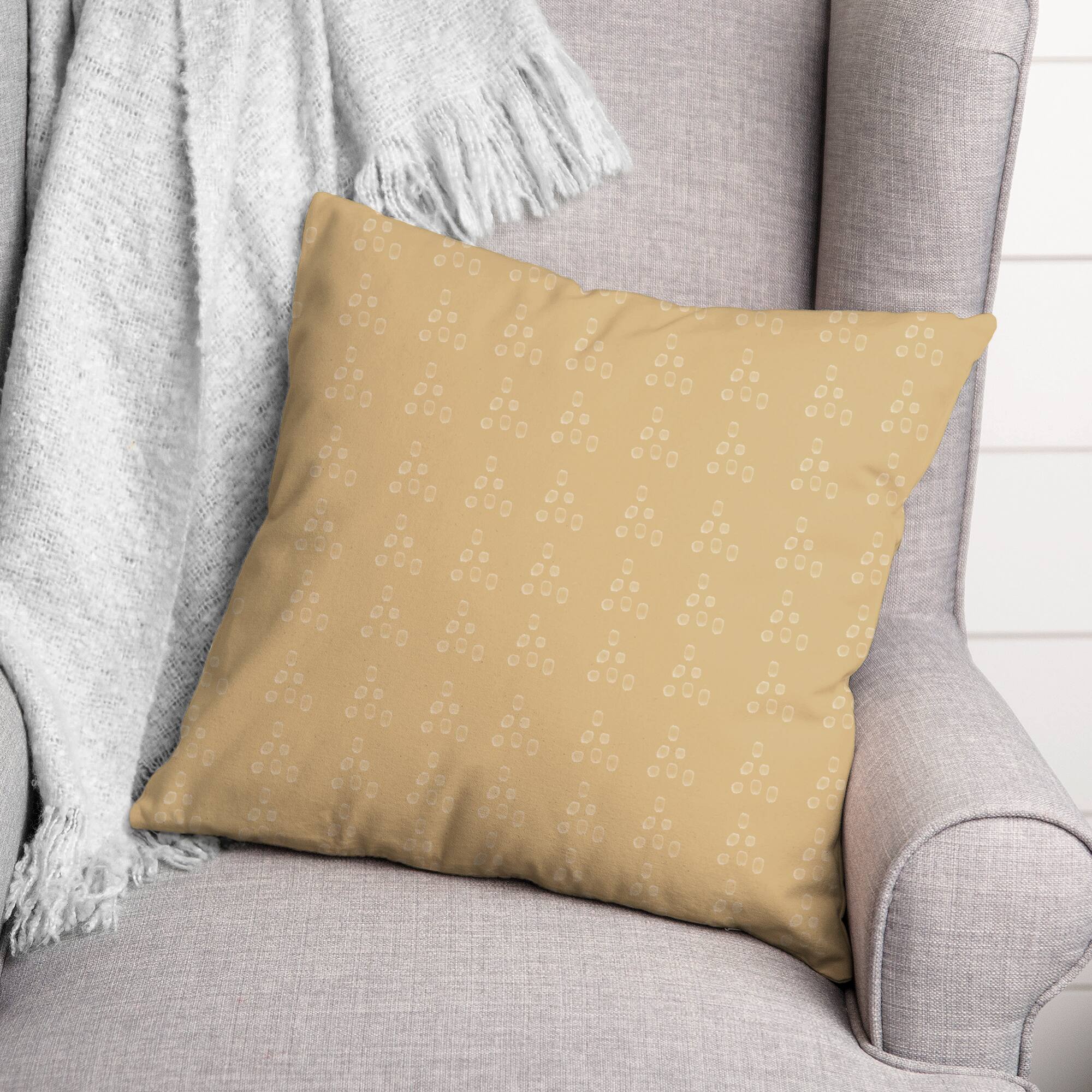 Faded Triangle Throw Pillow