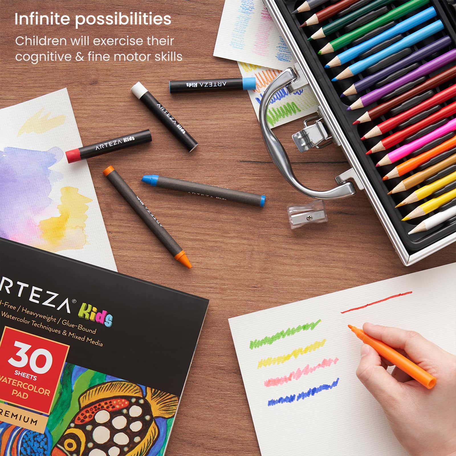 Arteza&#xAE; Kids Ultimate Drawing Kits, Small, Green