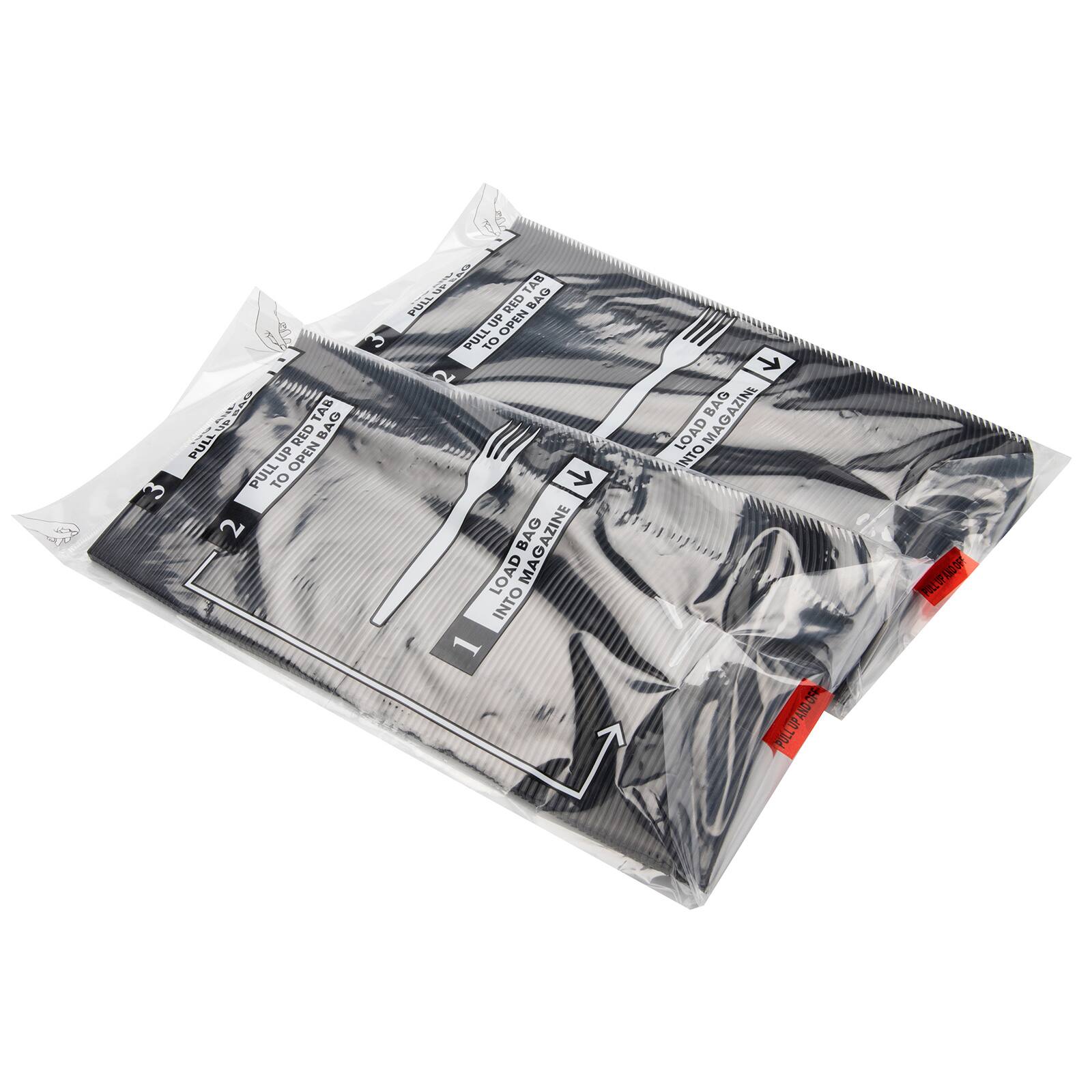 Mind Reader Black Plastic Fork Dispenser Refills, 100ct.