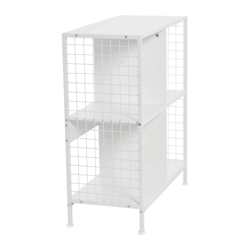 Household Essentials 28" 4-Compartment Trellis Storage Bookshelf