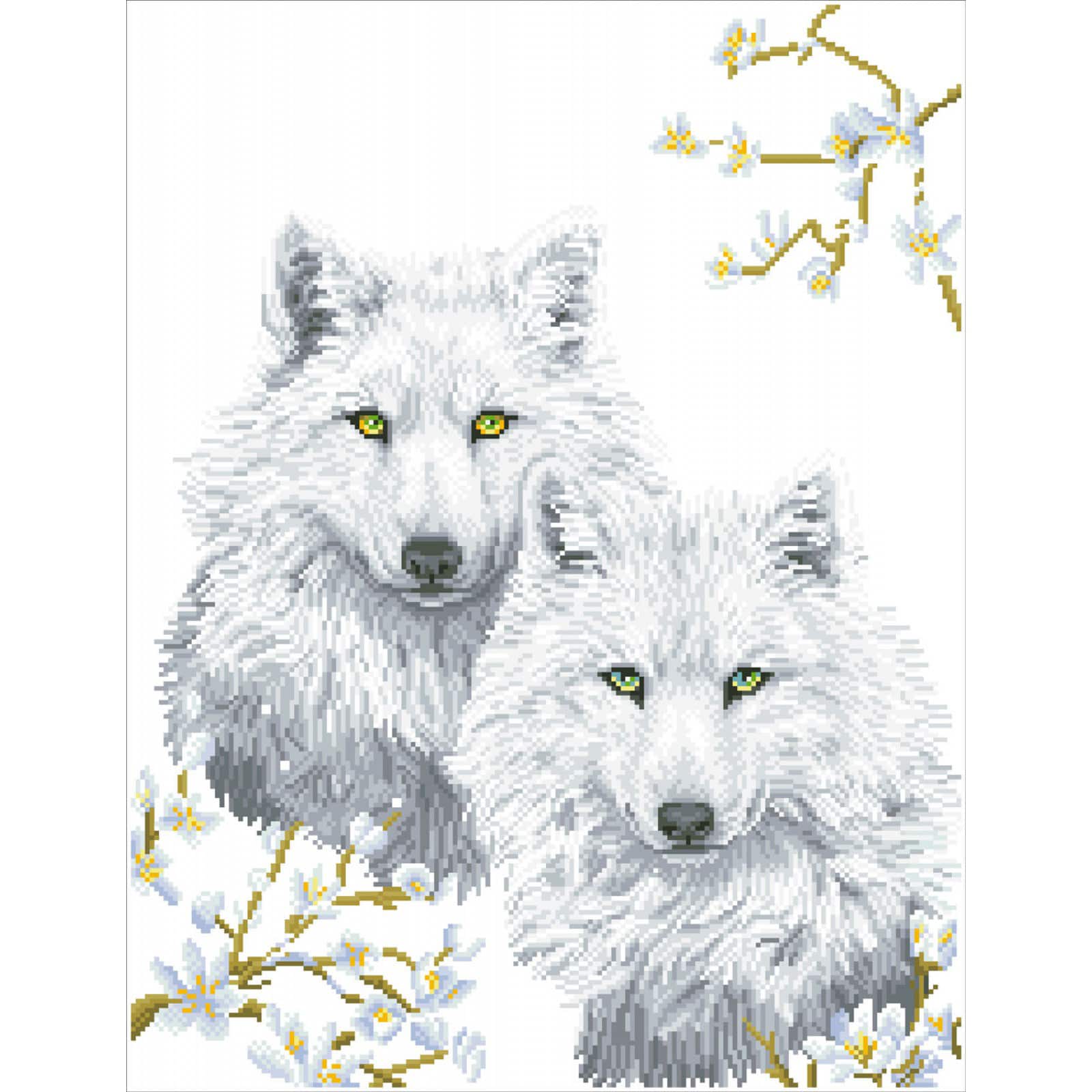 Diamond Dotz® Advanced Winter Wolves Diamond Painting Kit