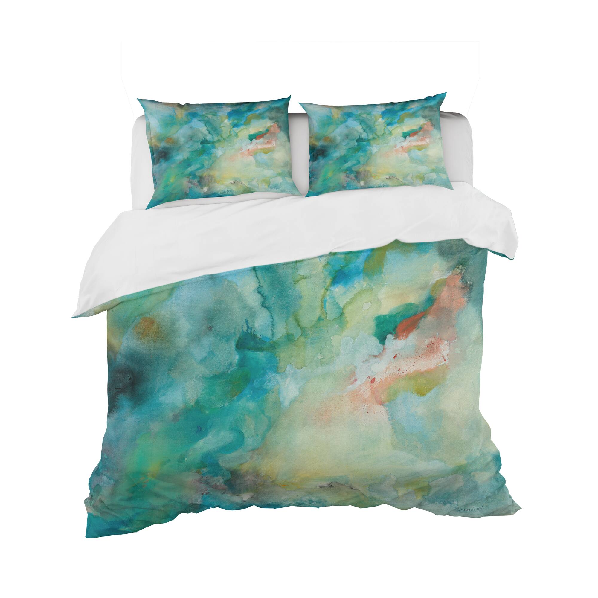 Designart 'Interstellar' Geometric Bedding Set - Duvet Cover & Shams - Multi-color