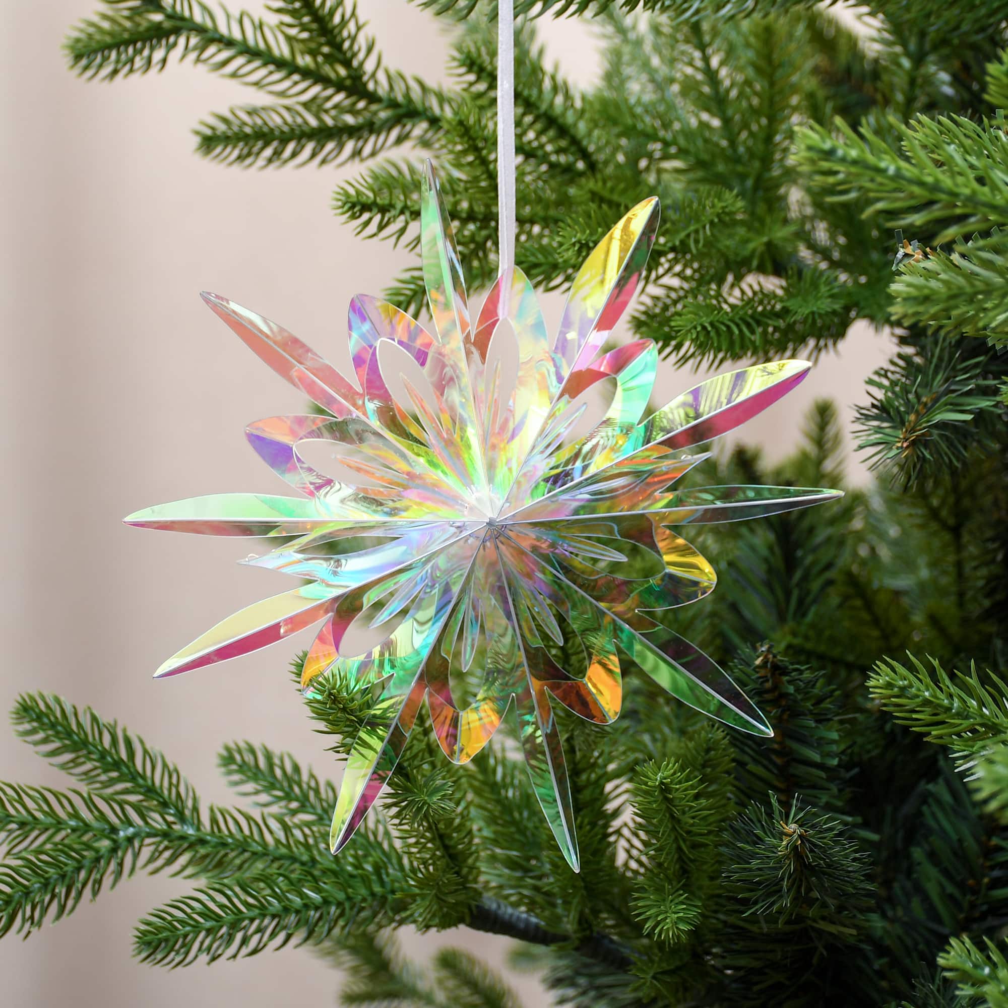 7.5&#x22; Iridescent Snowflake Ornament by Ashland&#xAE;
