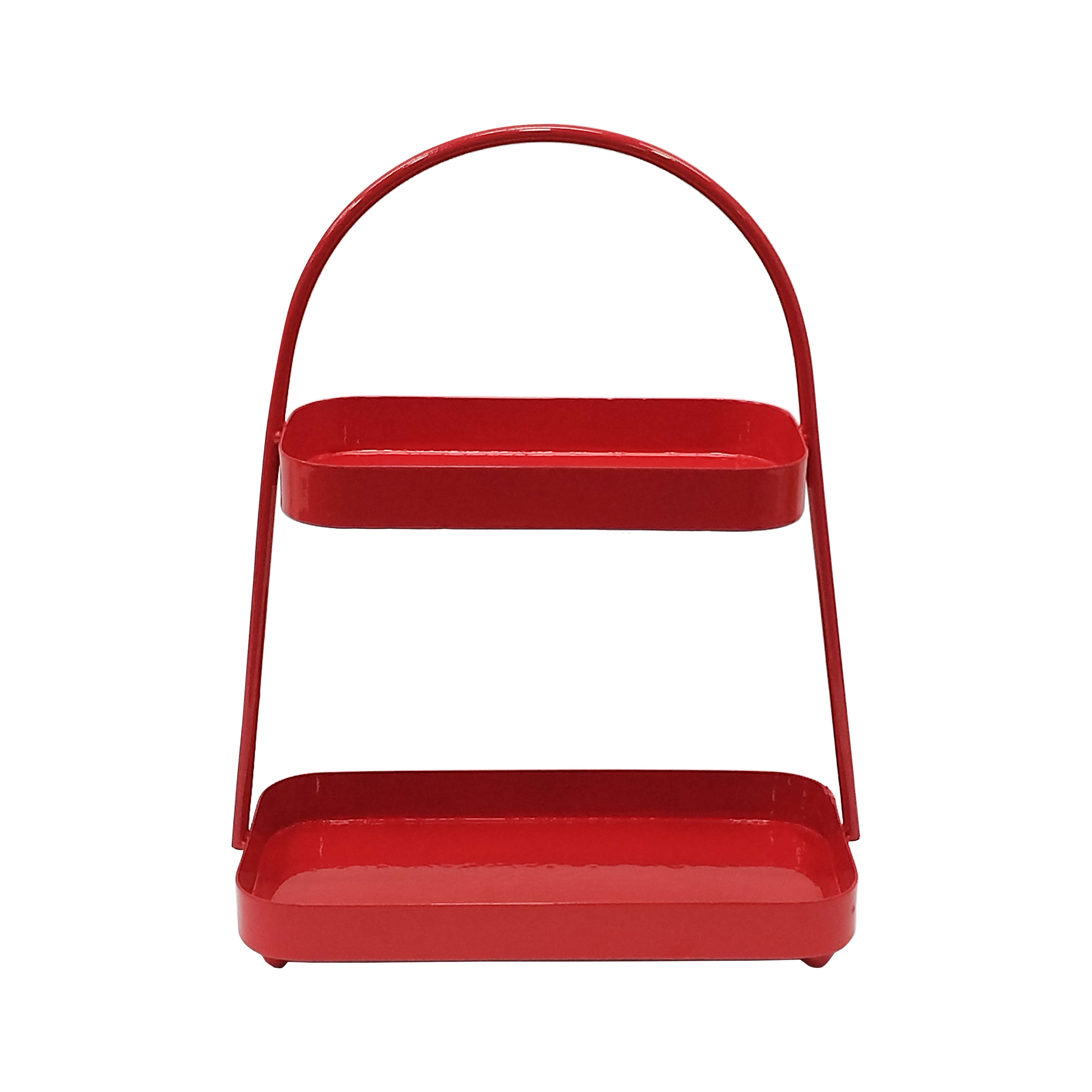 15.75&#x22; Red 2-Tier Metal Tray by Ashland&#xAE;