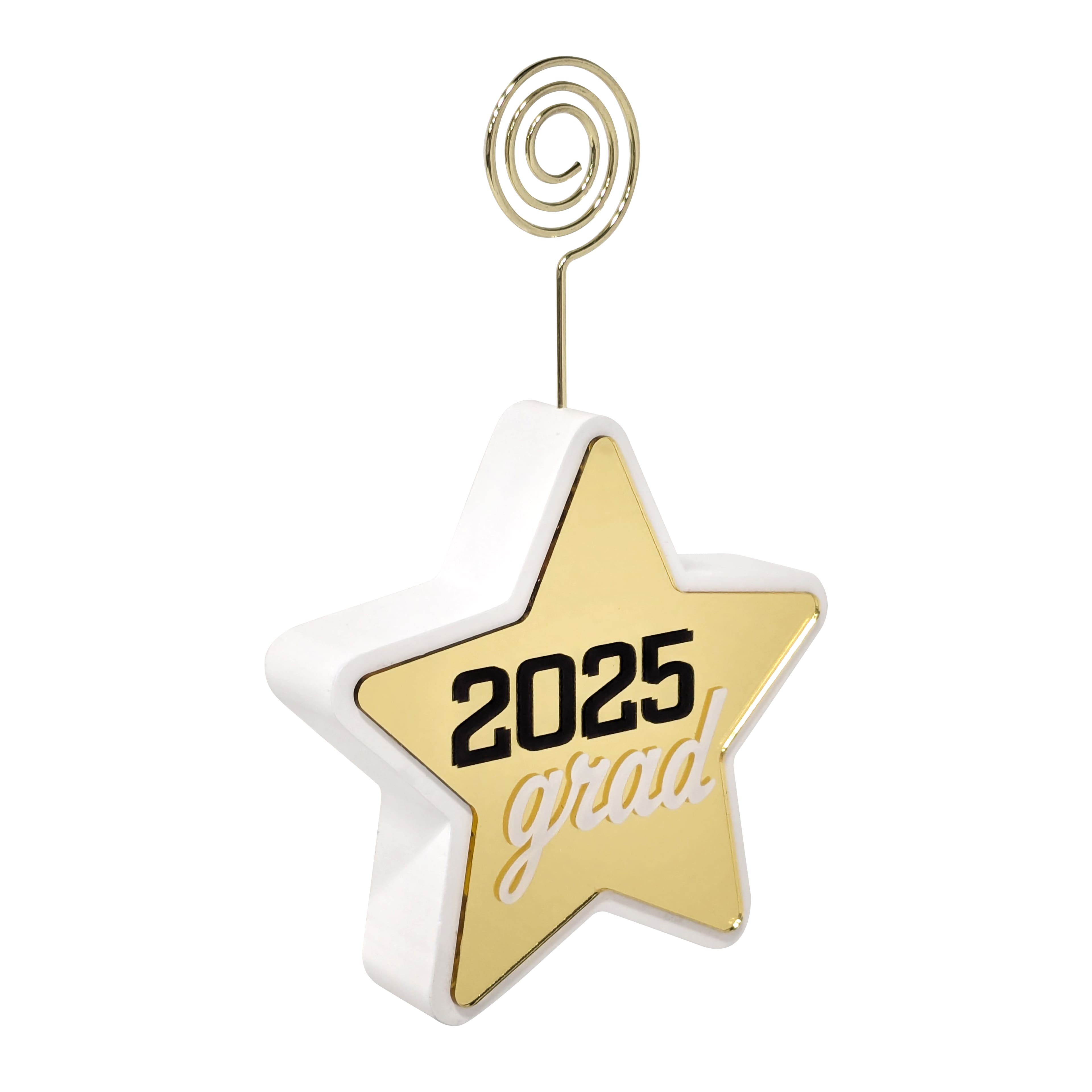 Graduation&#x2122; 6&#x22; Gold 2025 Star Photo Clip Frame by Studio D&#xE9;cor&#xAE;