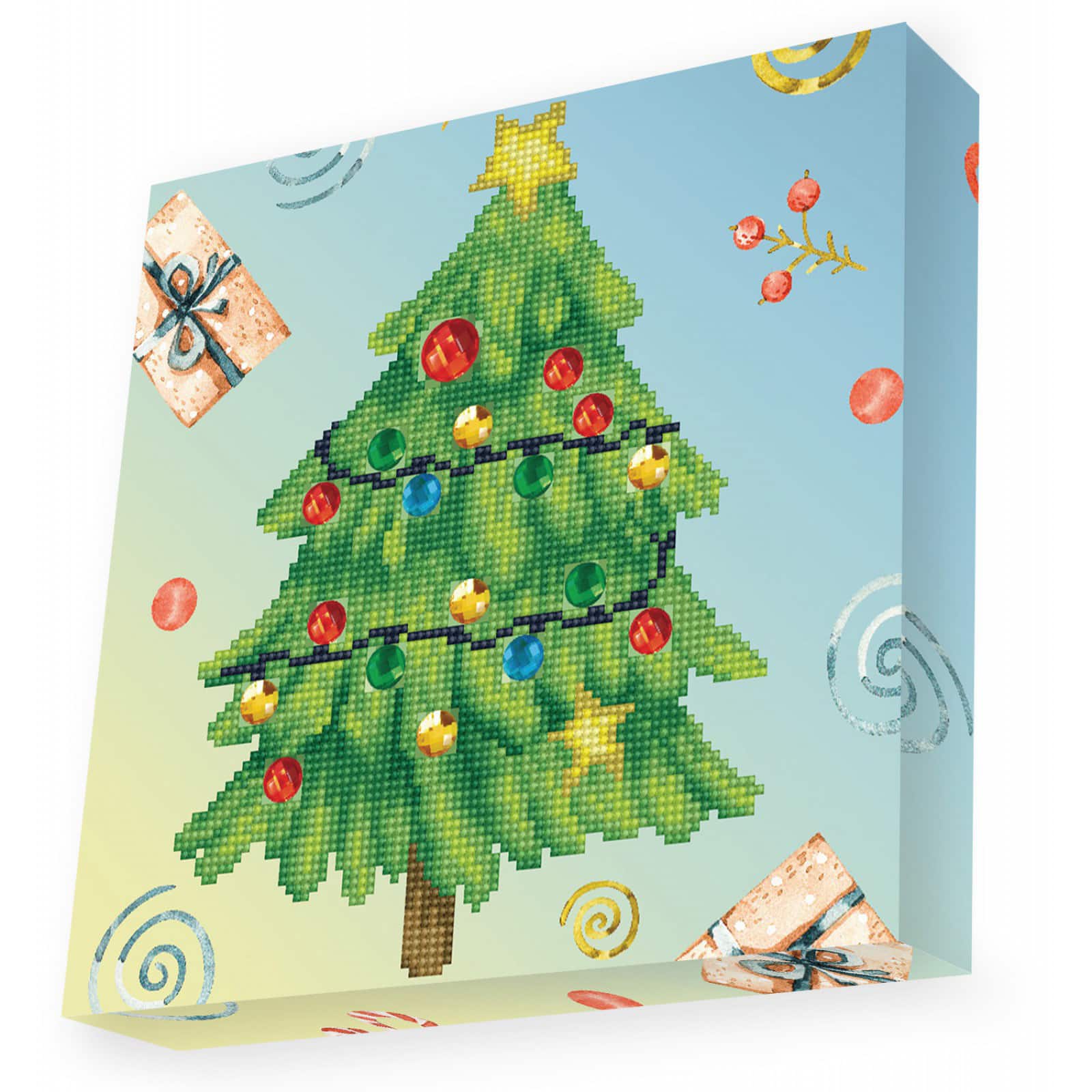 Diamond Dotz Merry Christmas Tree Card Diamond Painting 