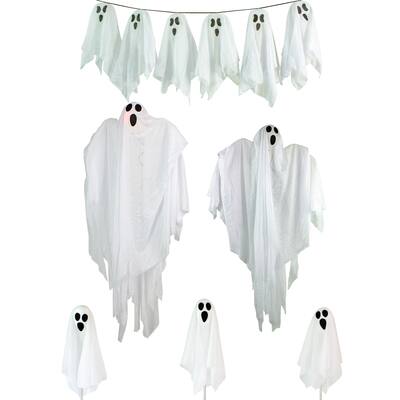 6-Piece Ghost Family Halloween Porch Display Decoration Set | Michaels