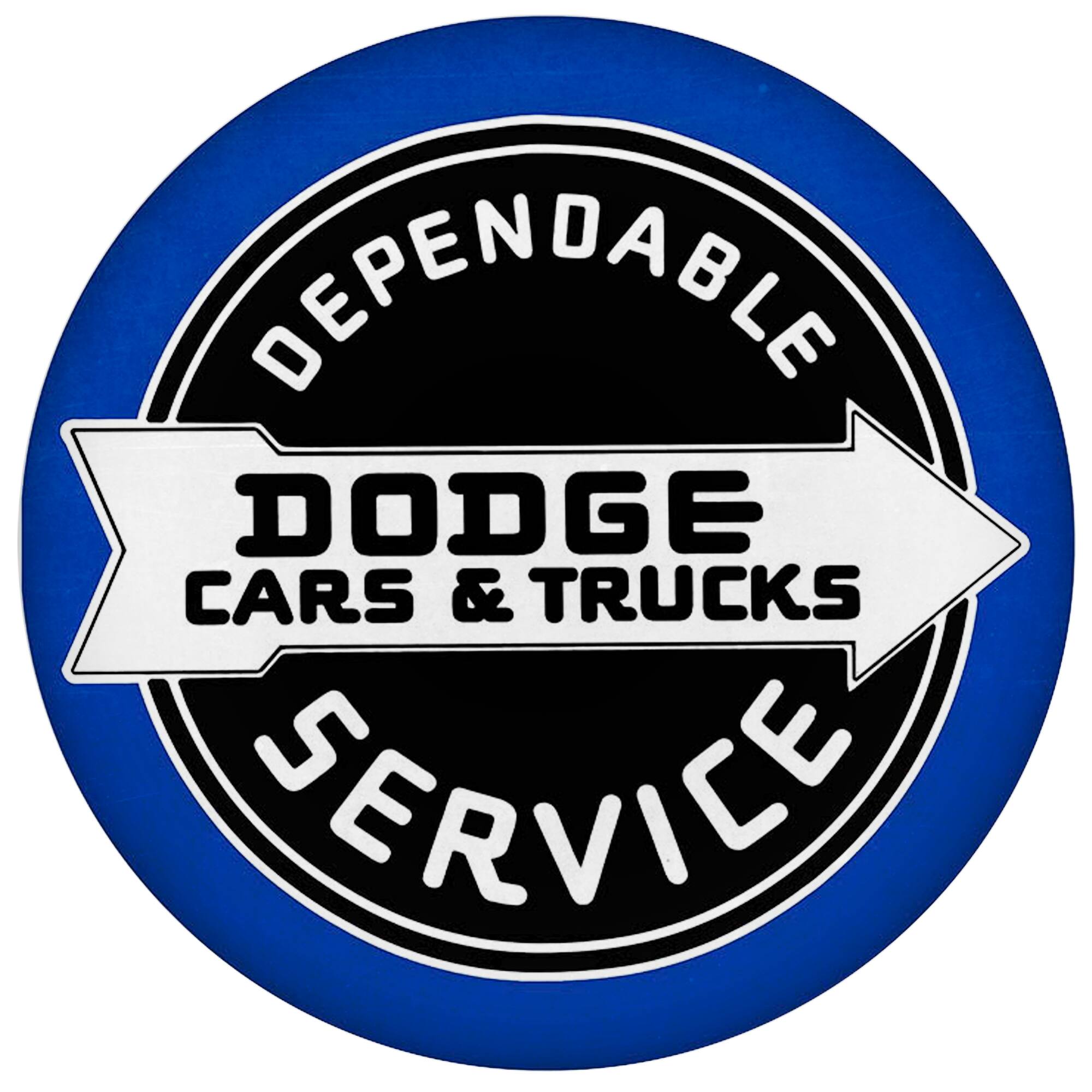 Licensed Dodge Cars & Trucks Dome Metal Sign