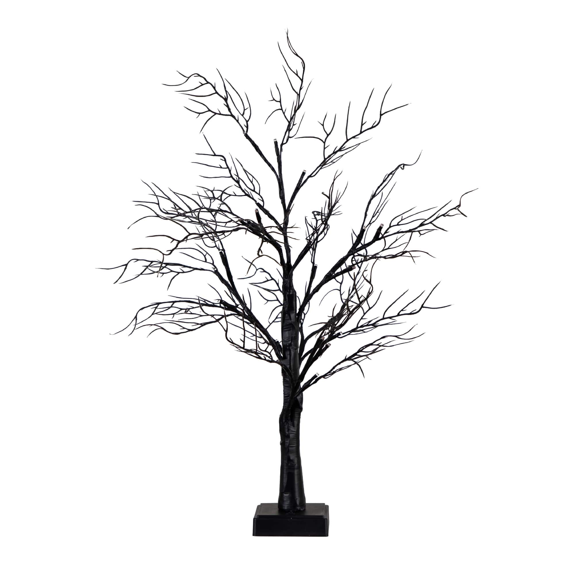 2ft. Pre-Lit LED Deluxe Black Twig Artificial Halloween Tree