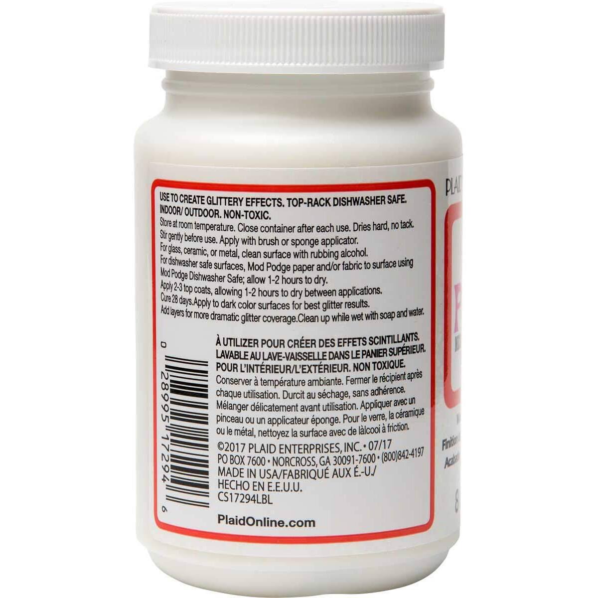 Mod Podge® Mega Glitter Waterbased Top Coat Finish, Hologram