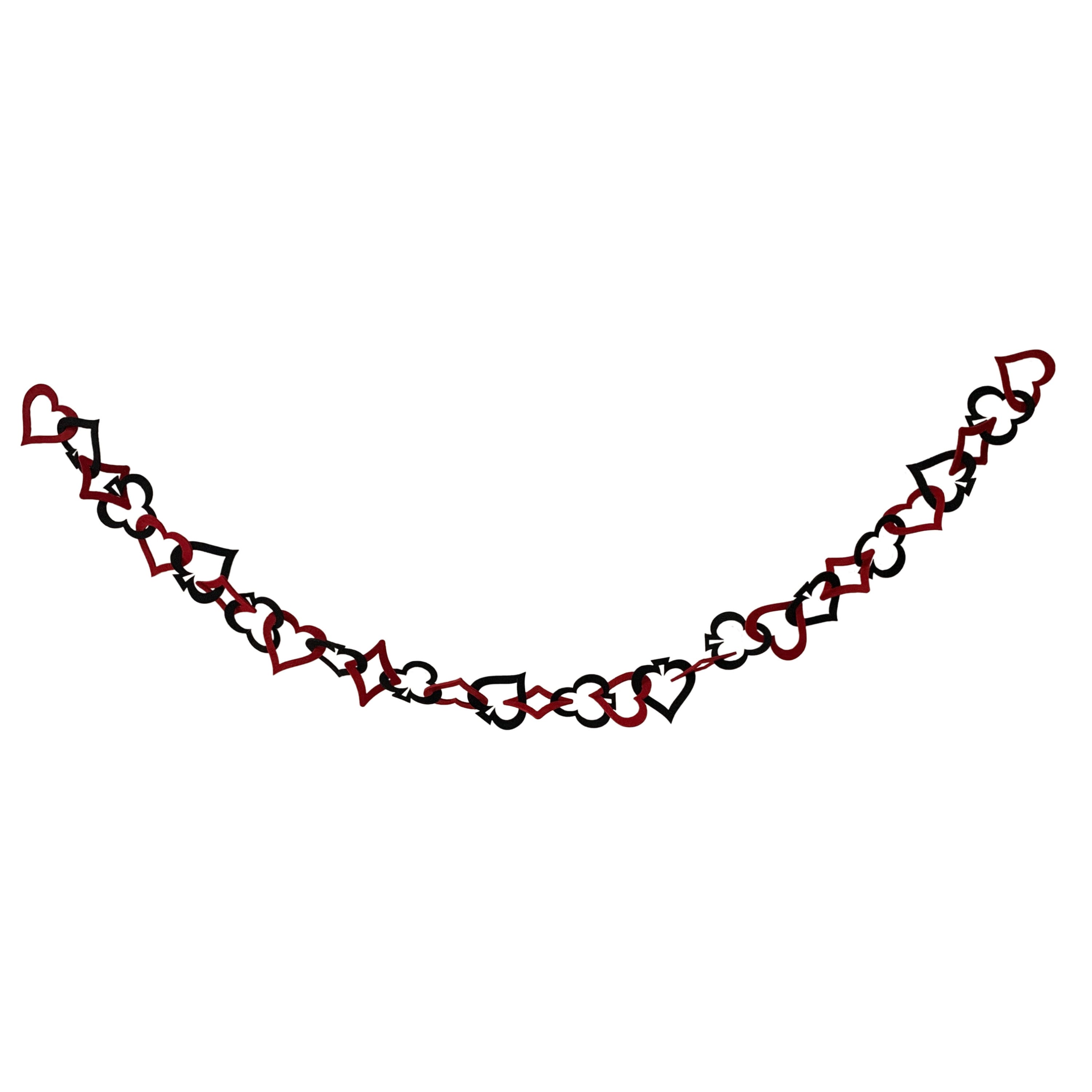 6ft. Red &#x26; Black Heart Garland by Ashland&#xAE;