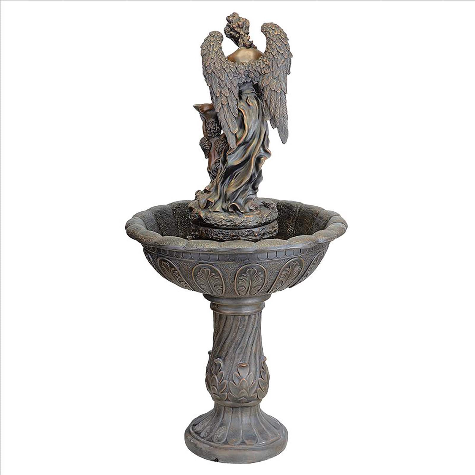 Design Toscano 3.9ft. Heavenly Moments Angel Sculptural Fountain