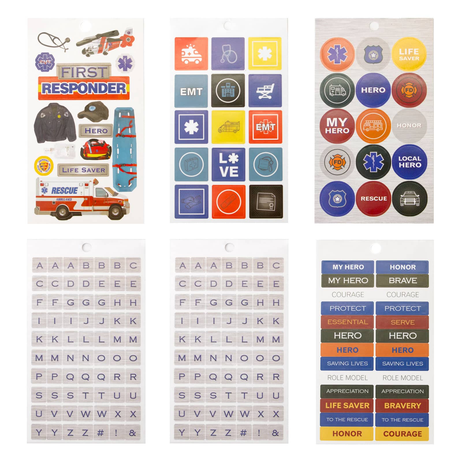 12 Pack: First Responder Stickers by Recollections™
