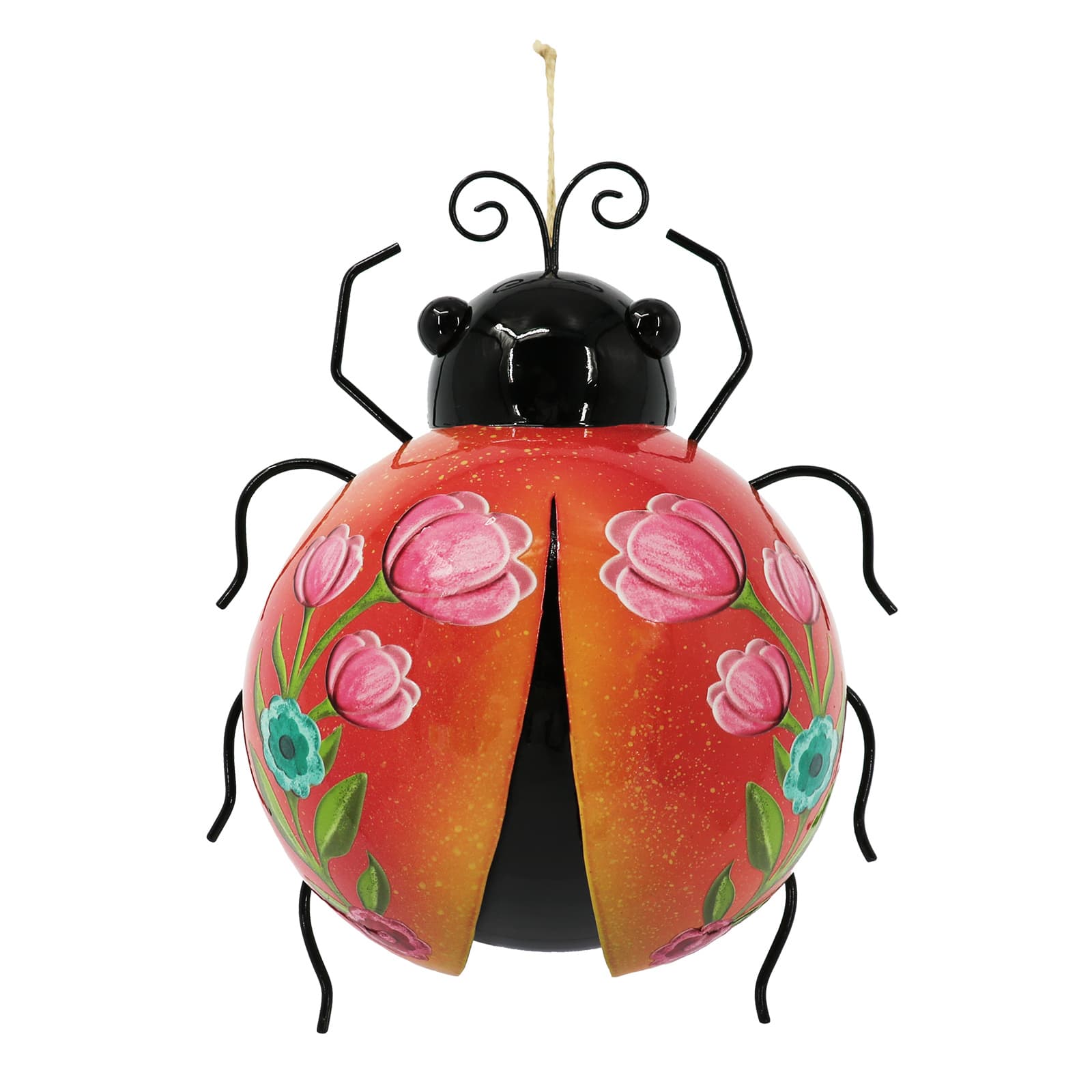 8&#x22; Orange &#x26; Pink Ladybug Wall D&#xE9;cor by Ashland&#xAE;