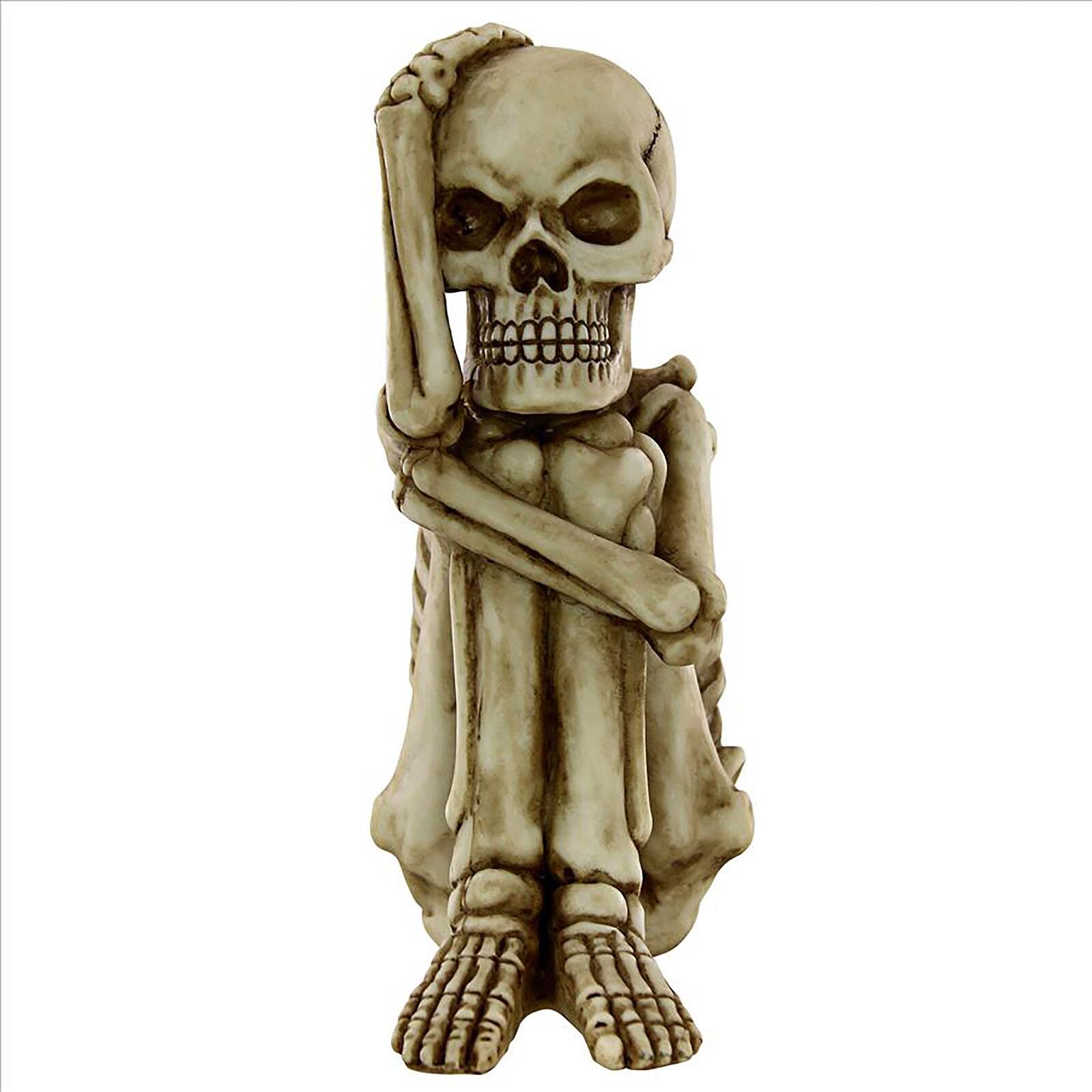 Design Toscano Mr. Bone Jangles Skeleton Sitter Statues, 2ct.