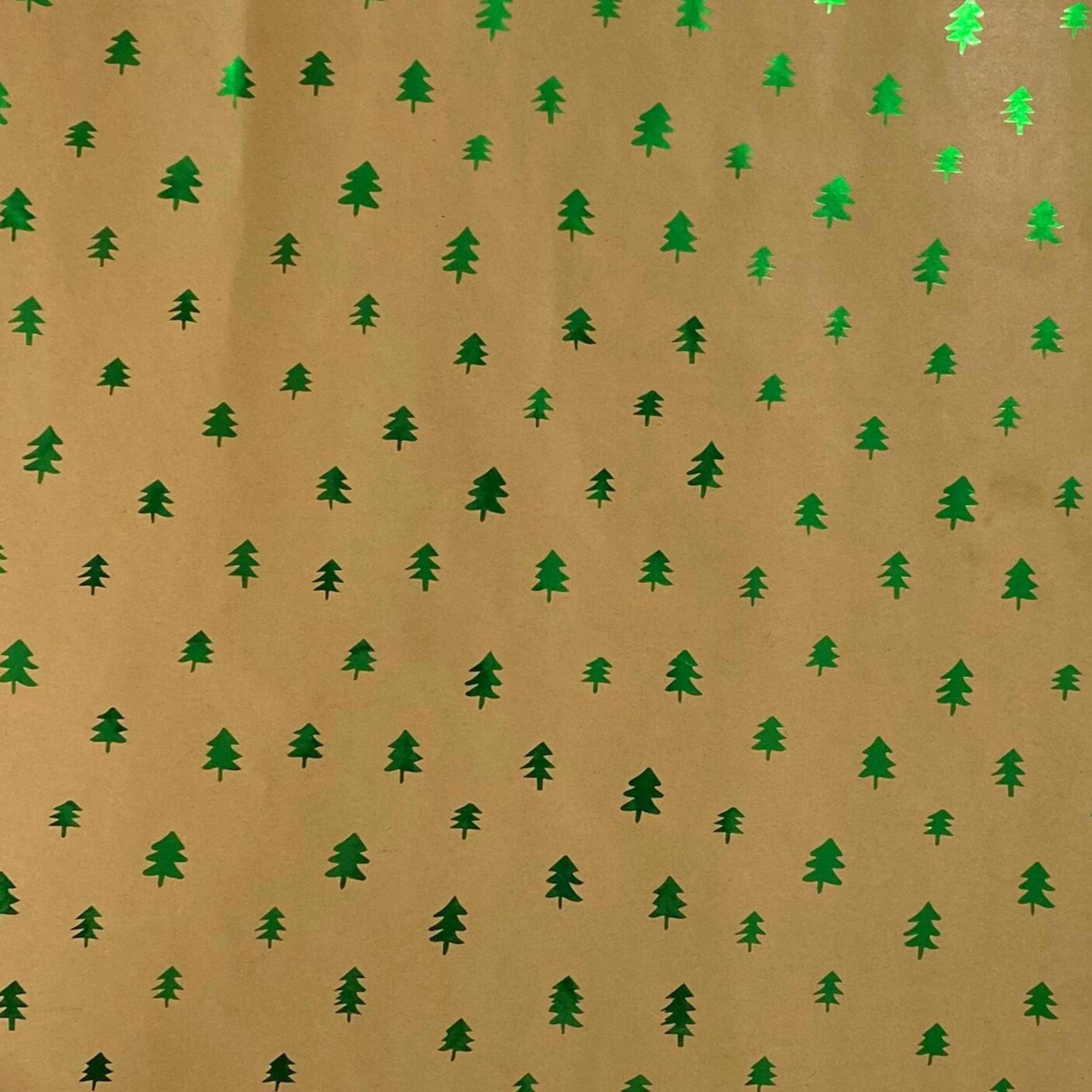 Green Tree Kraft Wrapping Paper by Celebrate It&#x2122;