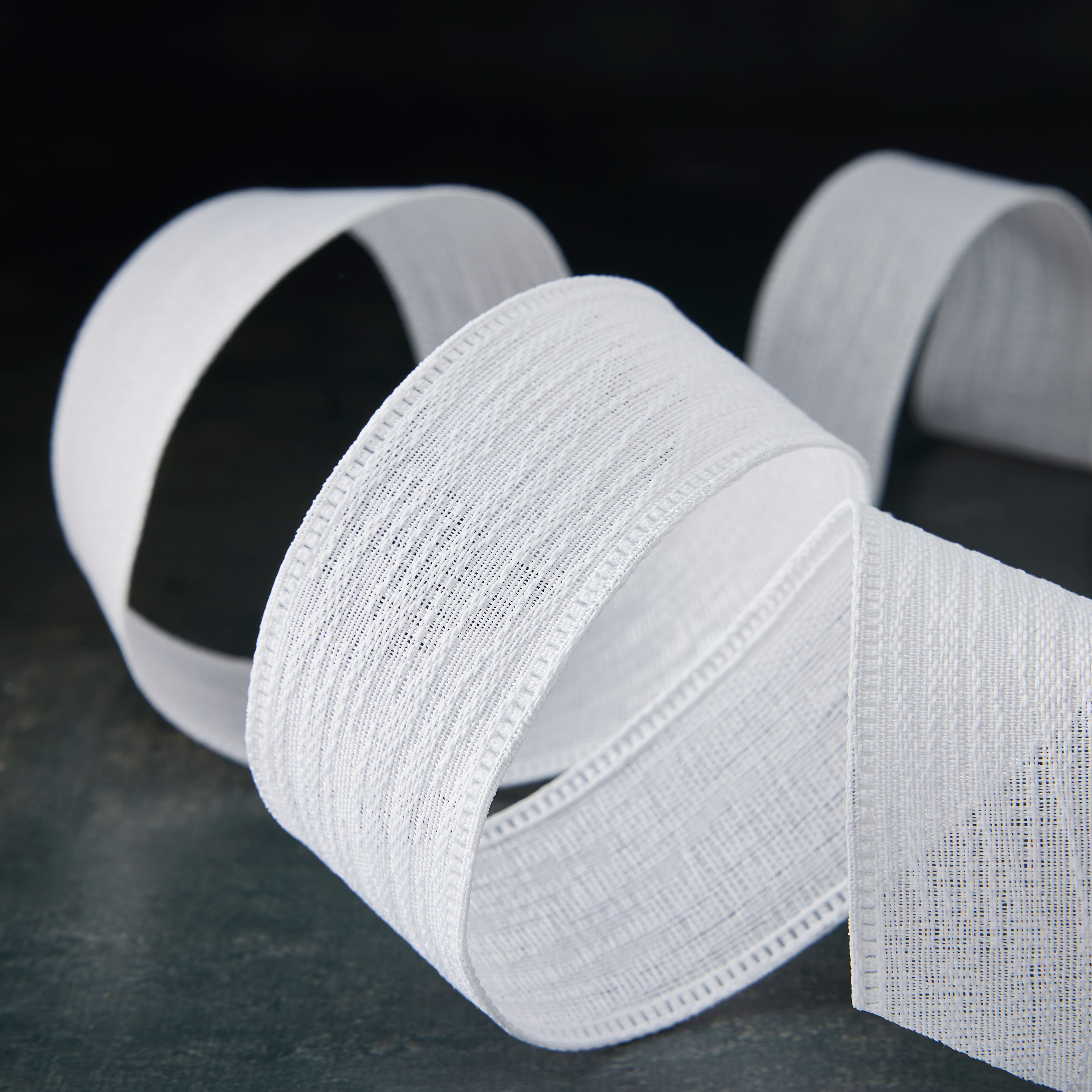 12 Pack: 1.5&#x22; x 3yd. White Wired Ribbon by Celebrate It&#x2122;