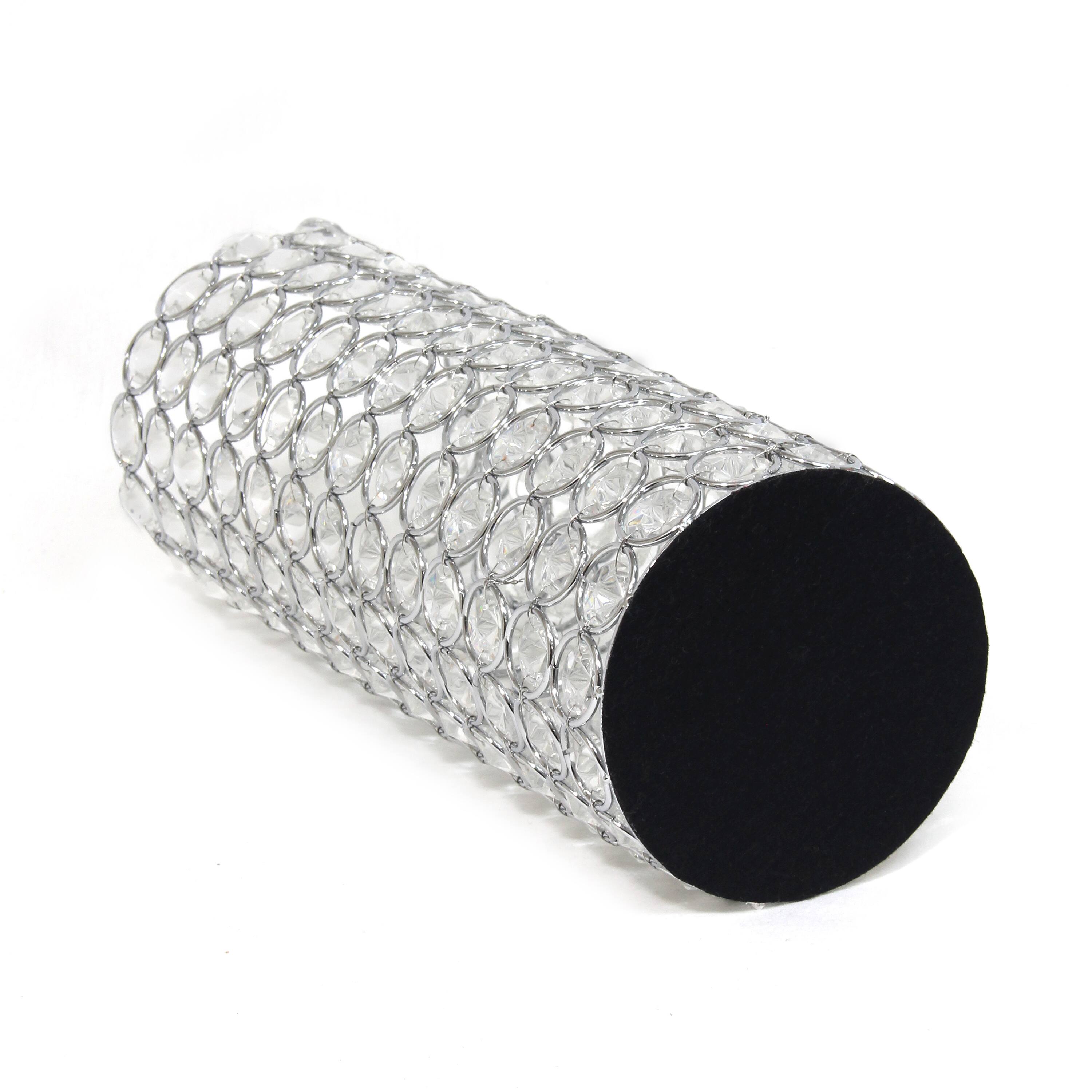 Elegant Designs™ 11" Chrome Crystal Decorative Vase