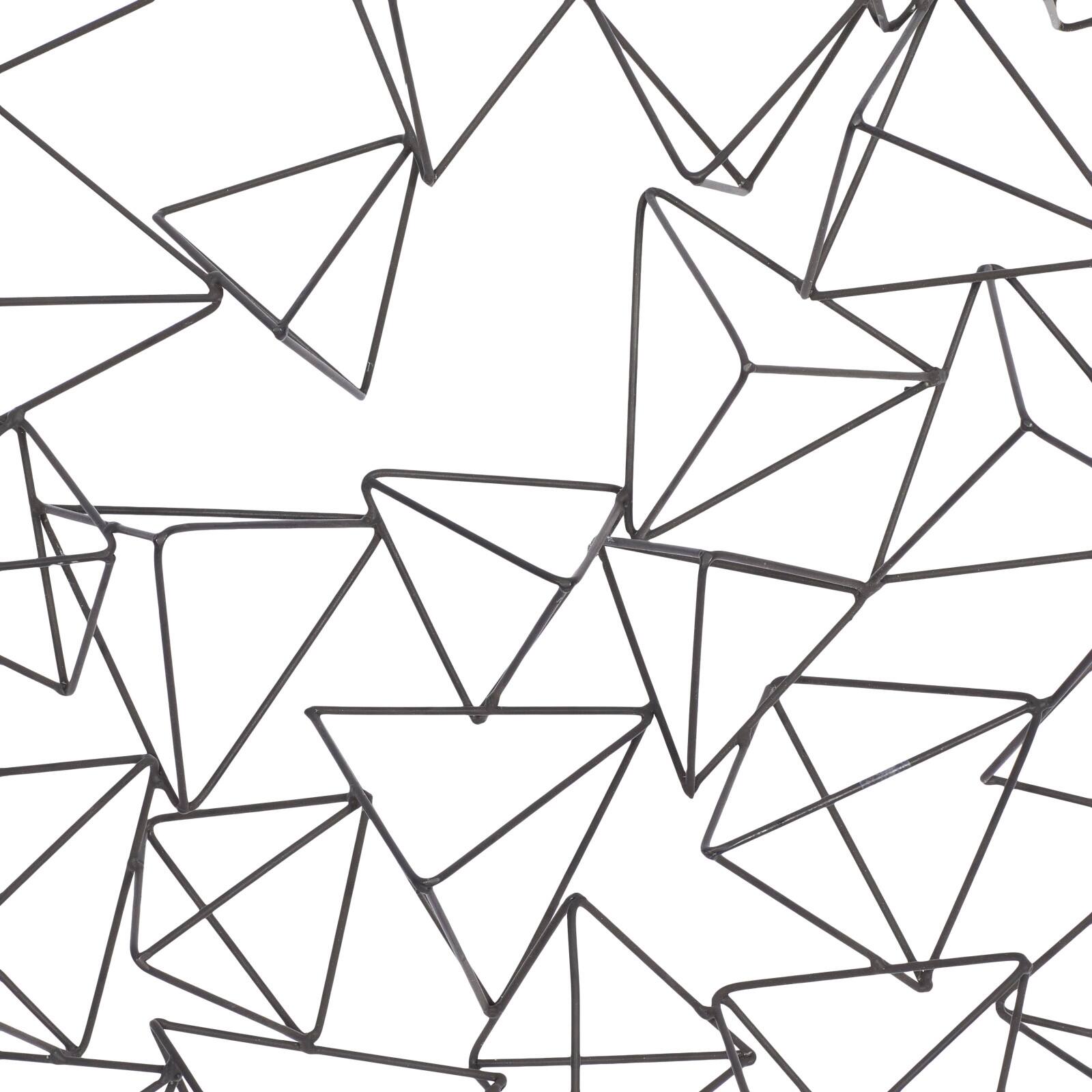 Black Geometric Modern Metal Wall Décor