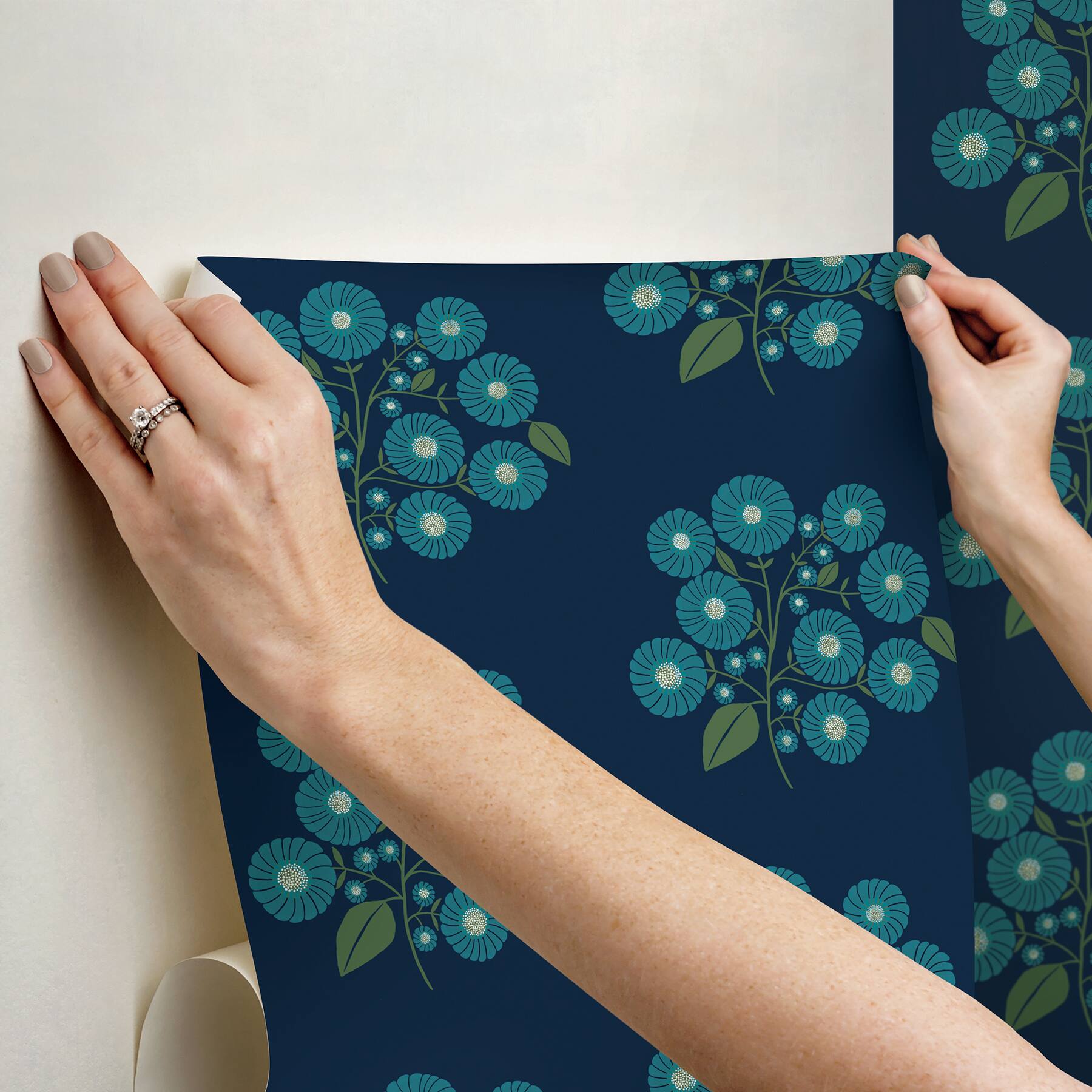 NuWallpaper Jen Hewett StrawFlower Peel & Stick Wallpaper