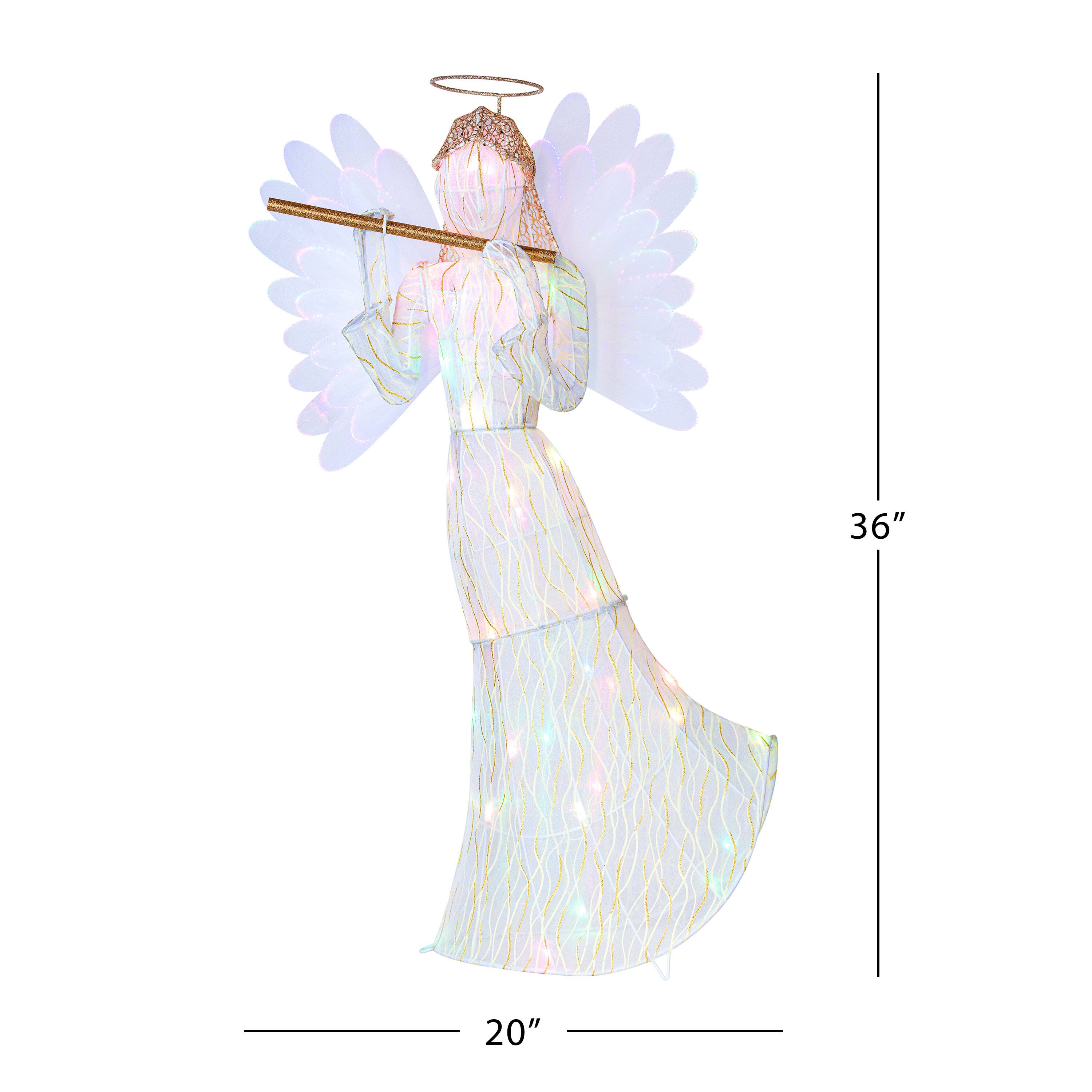 3ft. Outdoor Animated Fiber-Optic Angel