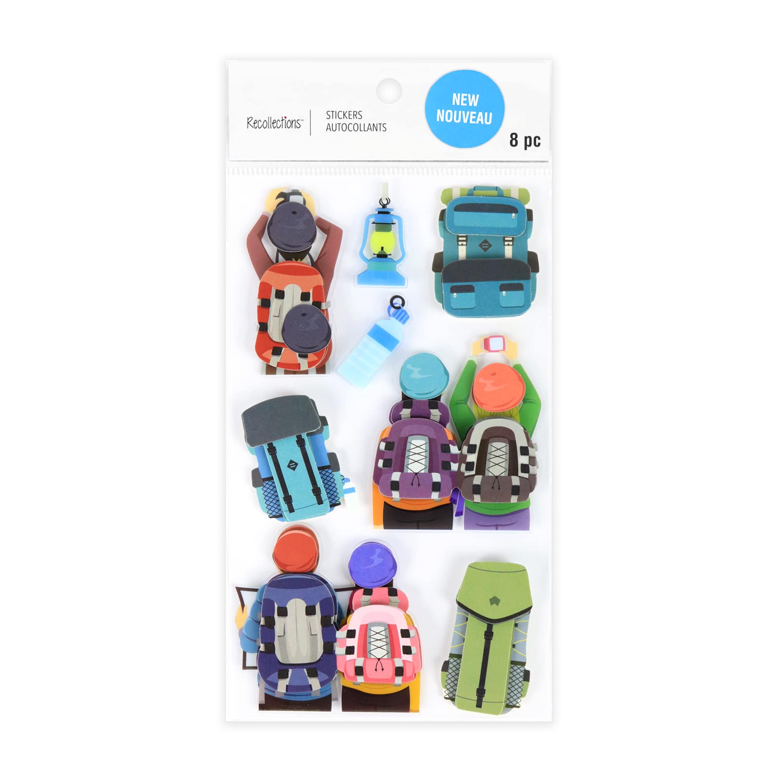 12 Pack: Hiking Stickers by Recollections&#x2122;