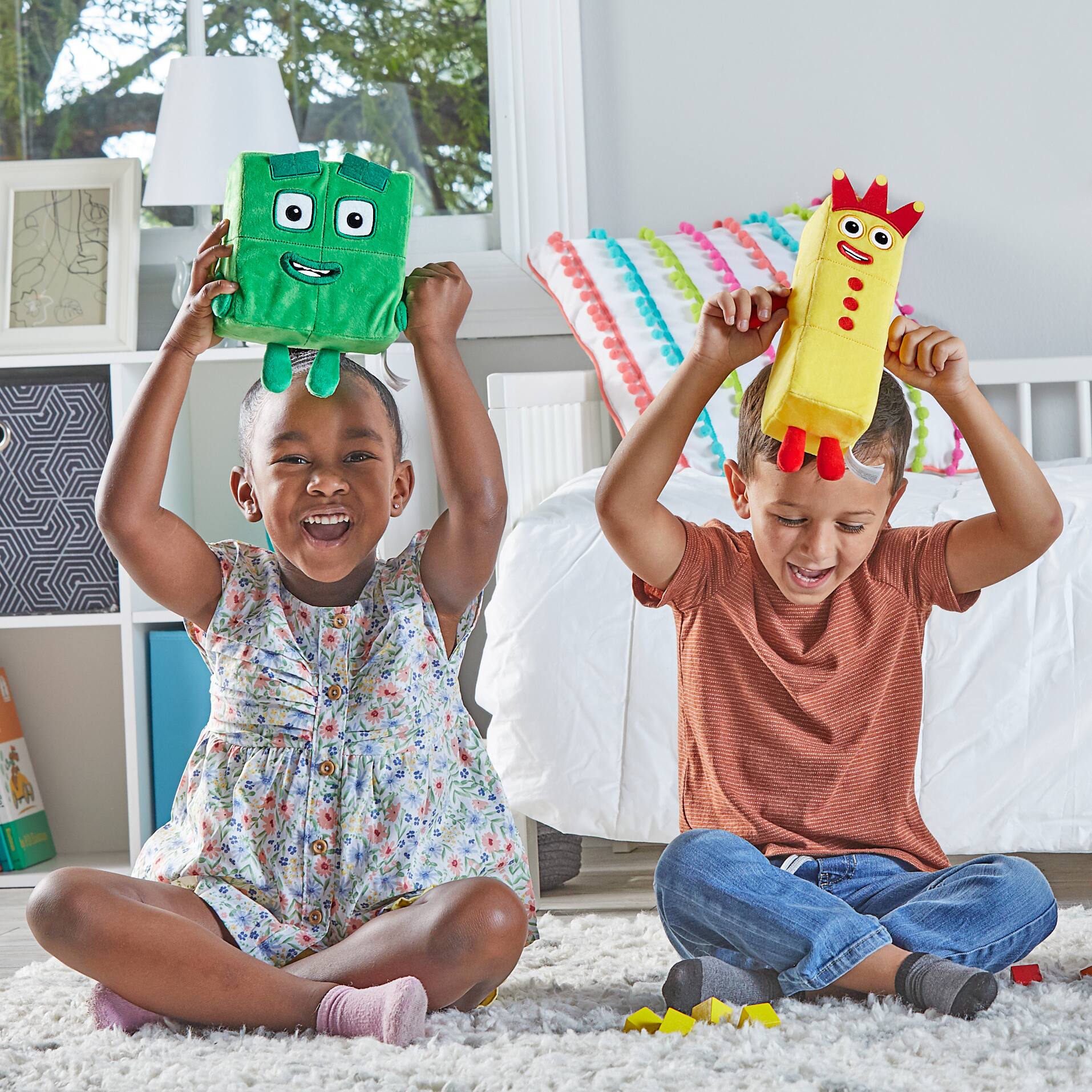 hand2mind&#xAE; Numberblocks 3 &#x26; 4 Playful Pals Plush Set