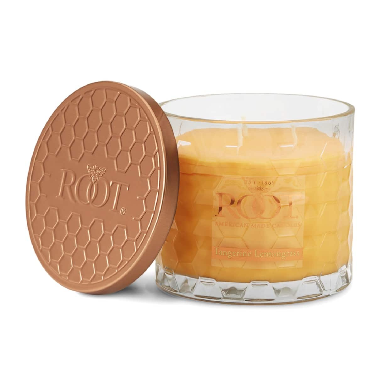 Root Candles Signature 3-Wick Honeycomb Beeswax Blend Jar Candle