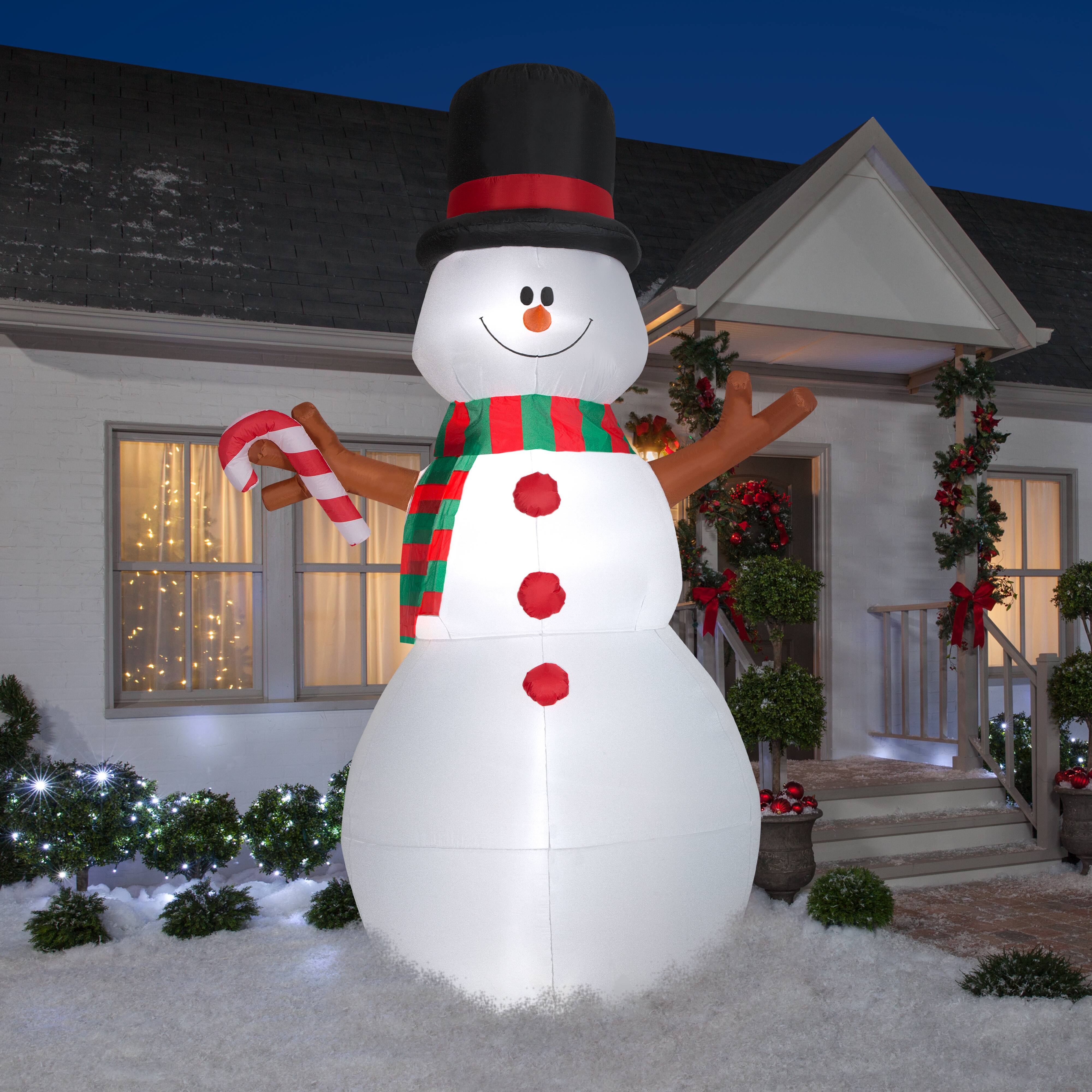 10ft. Animated Airblown&#xAE; Inflatable Christmas Swiveling Snowman