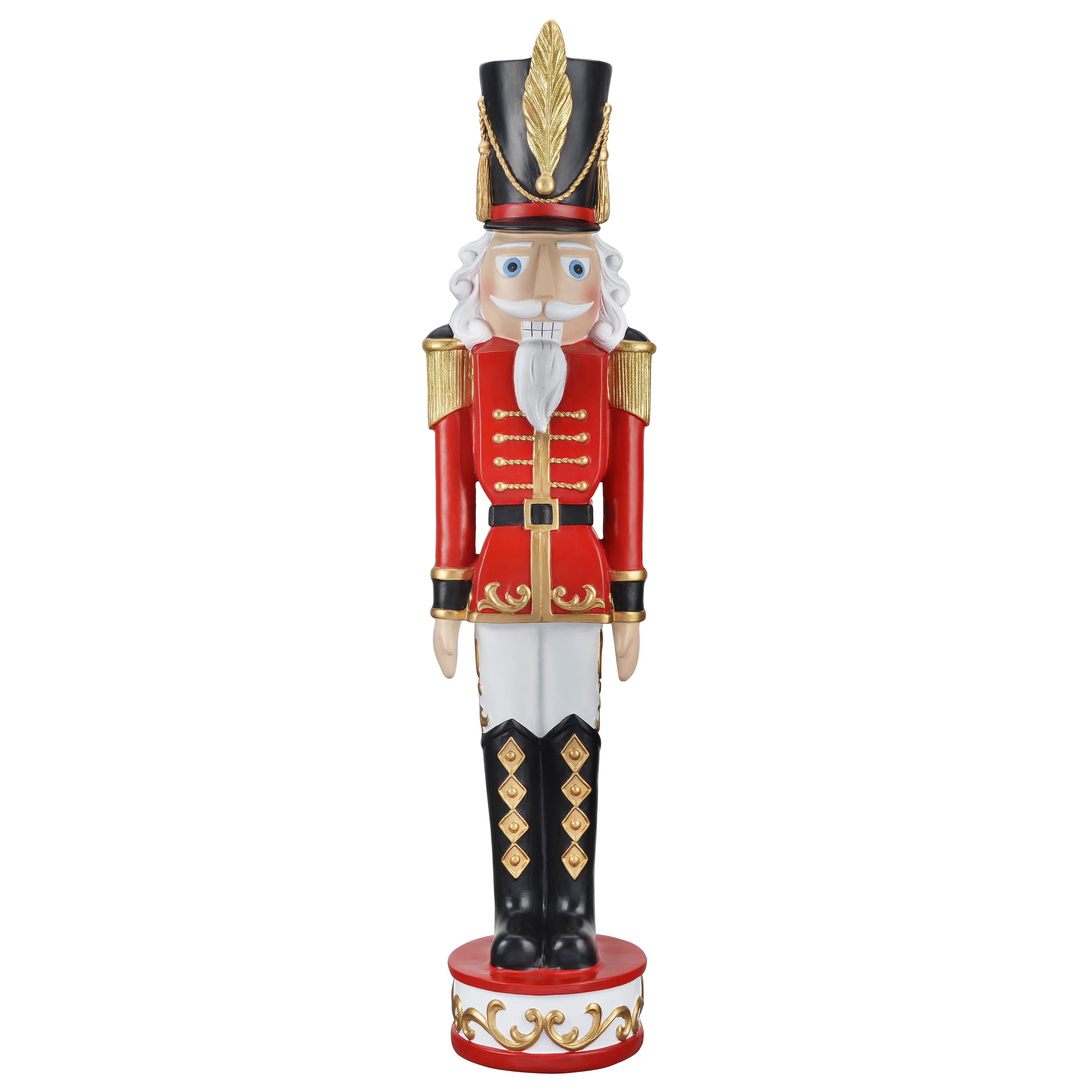 Haute Decor 3ft. Red &#x26; Black Christmas Nutcracker