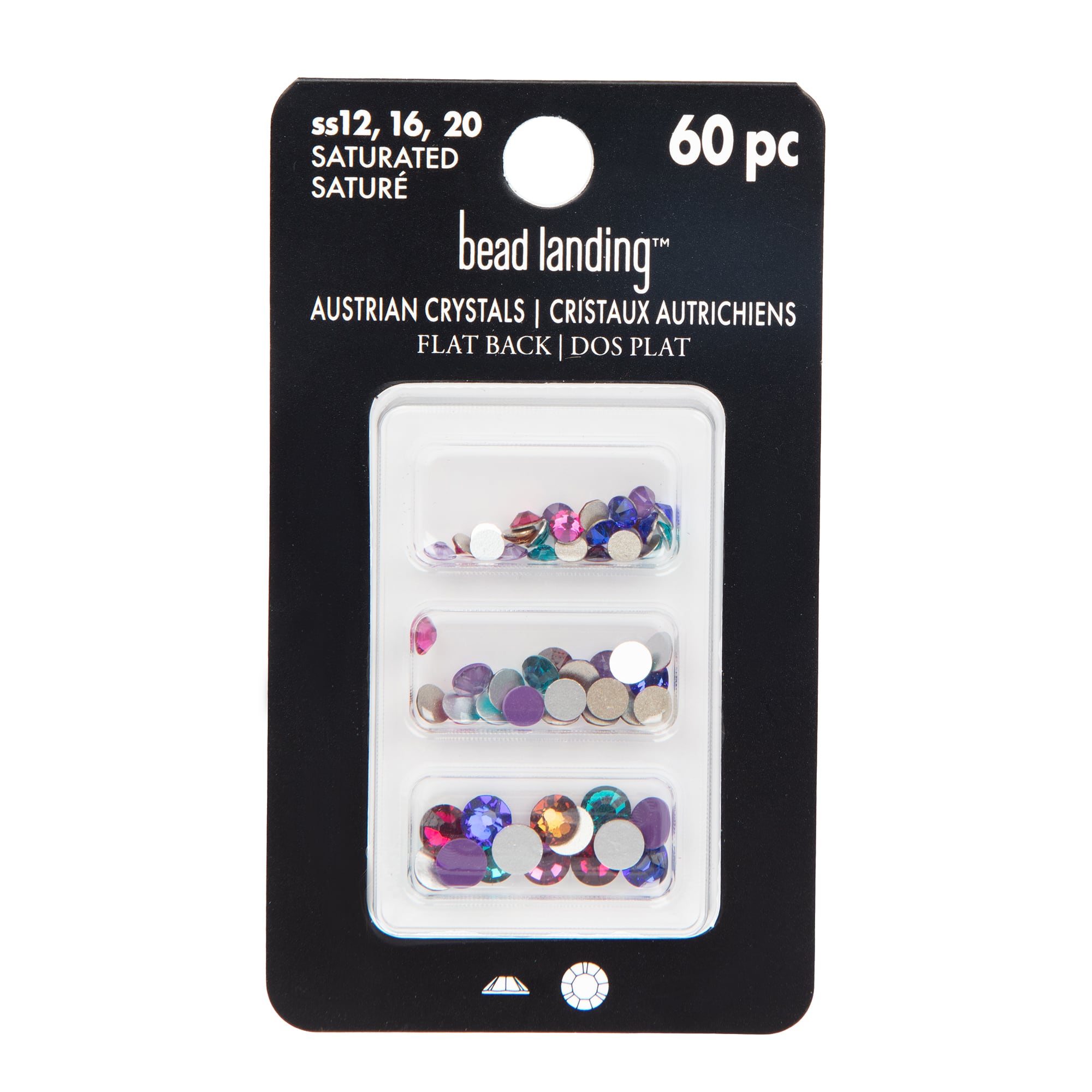 Round Flatback Austrian Crystals Mix by Bead Landing™, 60ct.