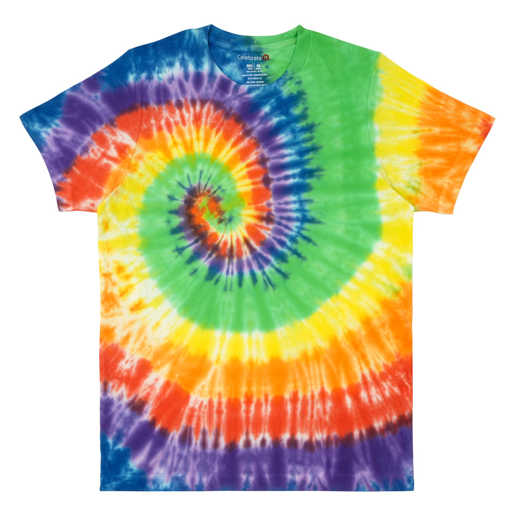 Rainbow Tie-Dye Adult T-Shirt by Celebrate It&#x2122;