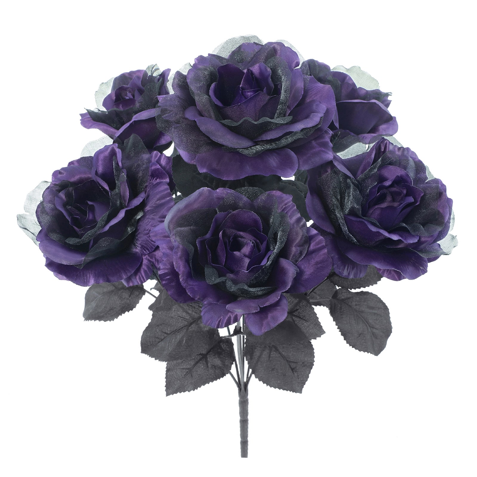18&#x22; Black &#x26; Purple Halloween Rose Bush by Ashland&#xAE;