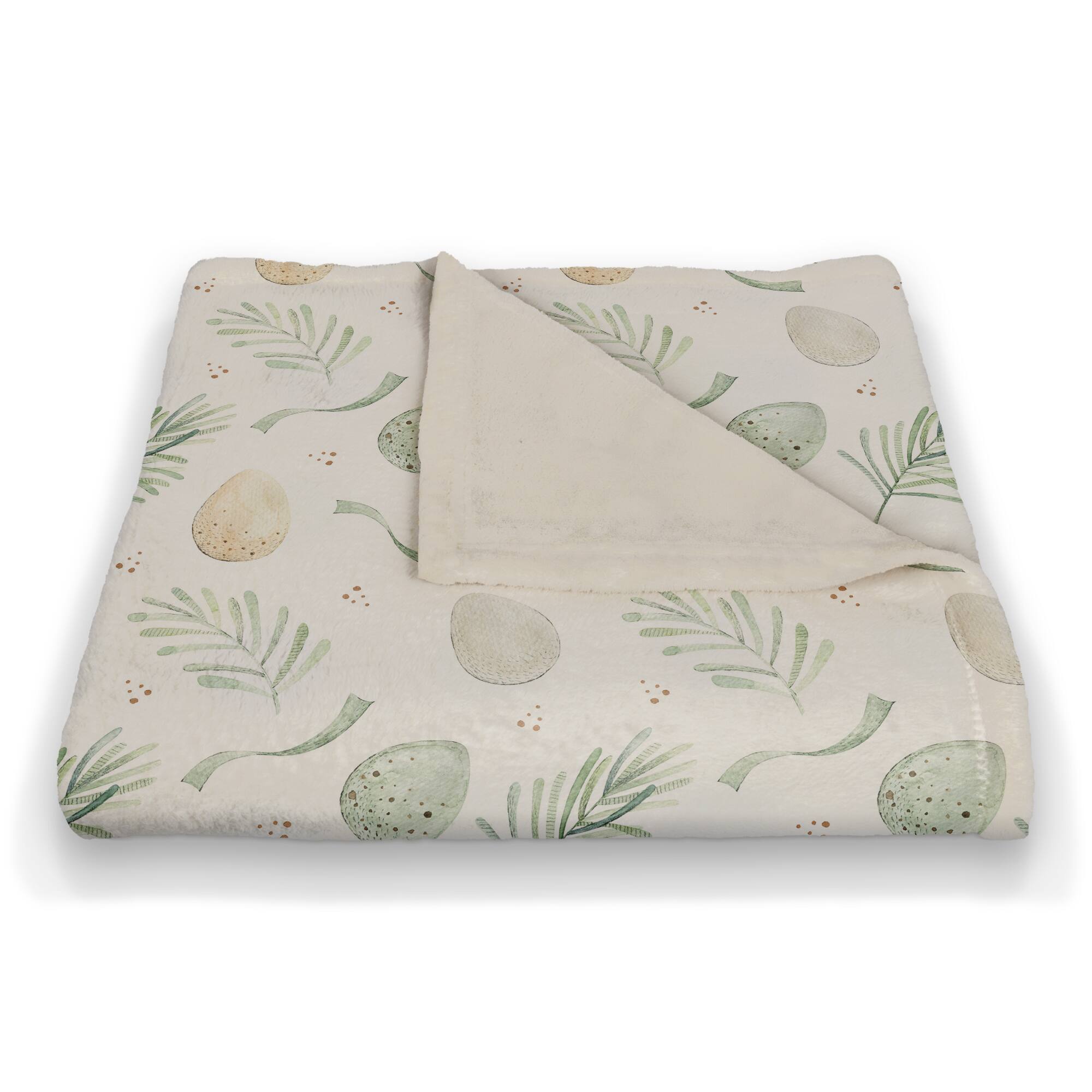 Easter Eggs And Ribbons 50" x 60" Coral Fleece Blanket