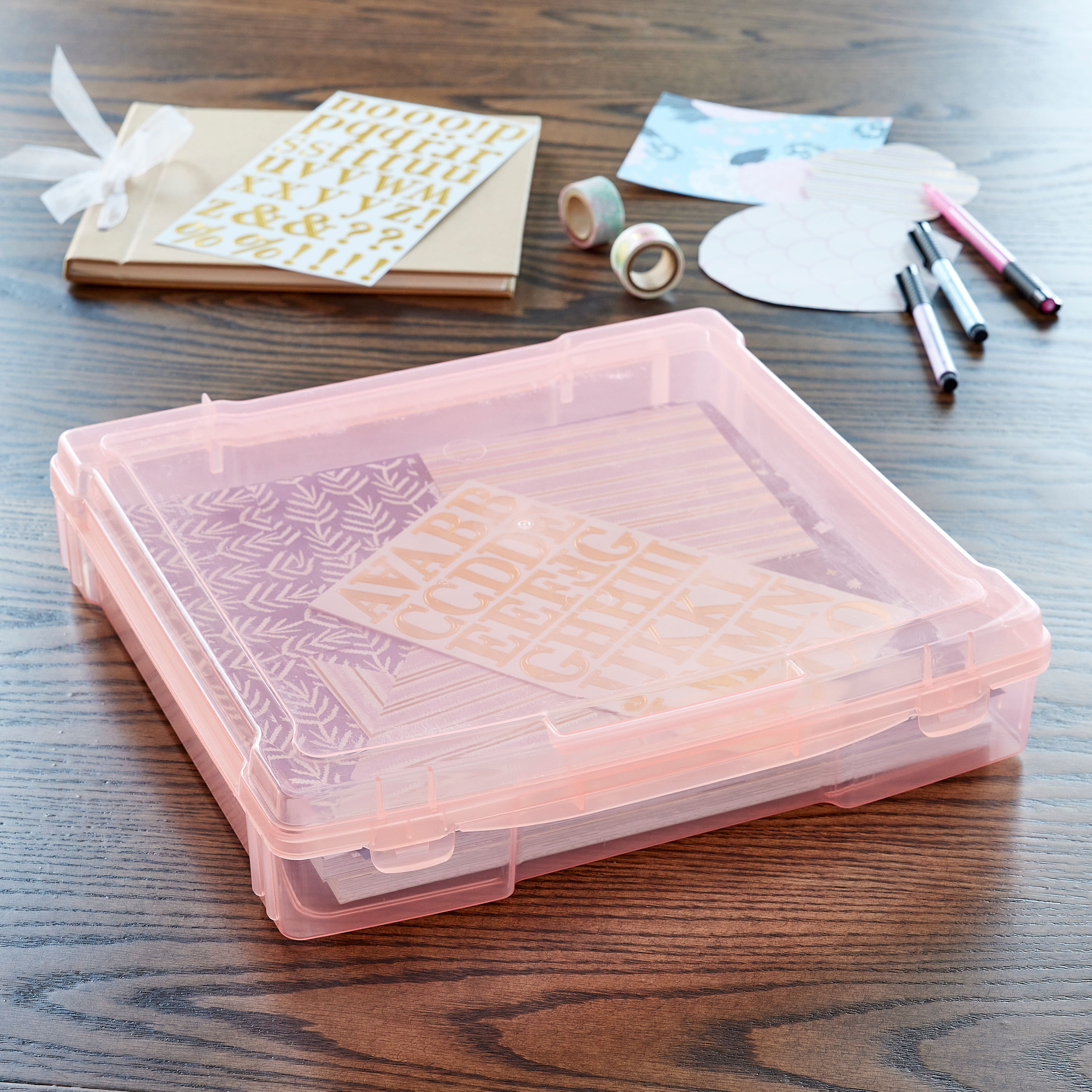 12”; x 12”; Clear Scrapbook Case by Simply Tidy™